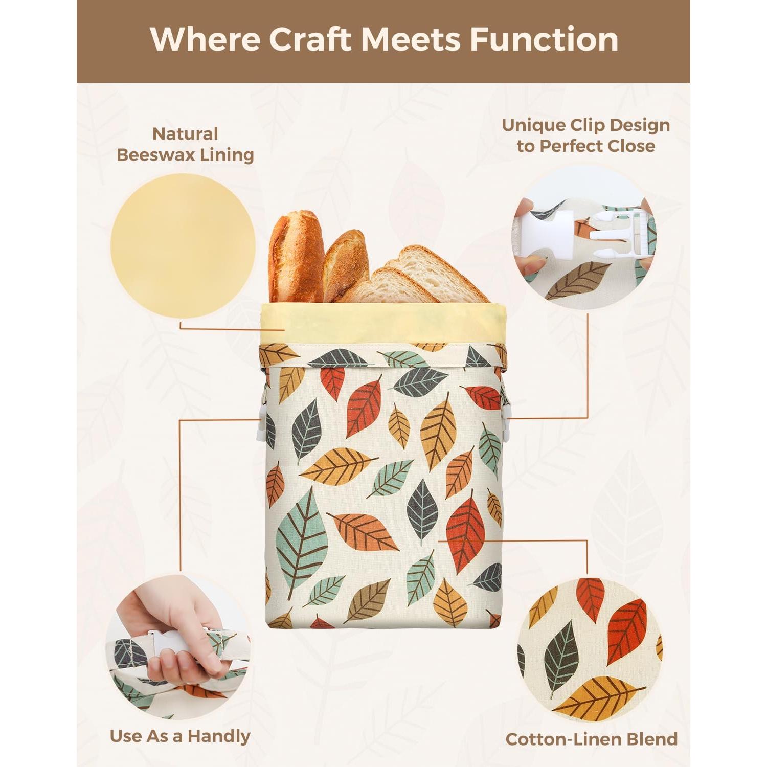 Bolsas de Cera de Abeja LIFEGOO 43x30 cm Reutilizables - Paquete de 2