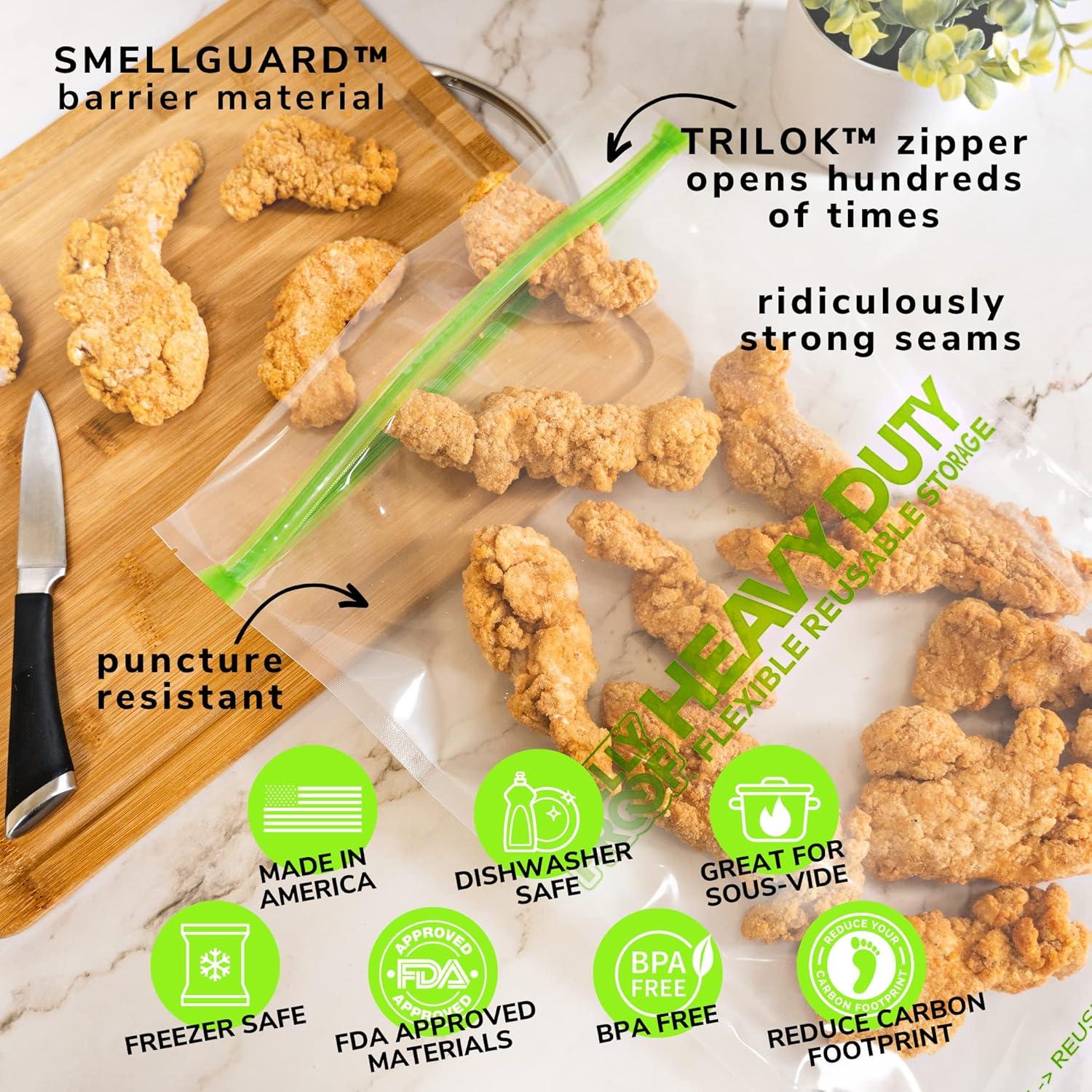 Bolsas Reutilizables Smelly Proof 2 Galones 5pk Resistentes