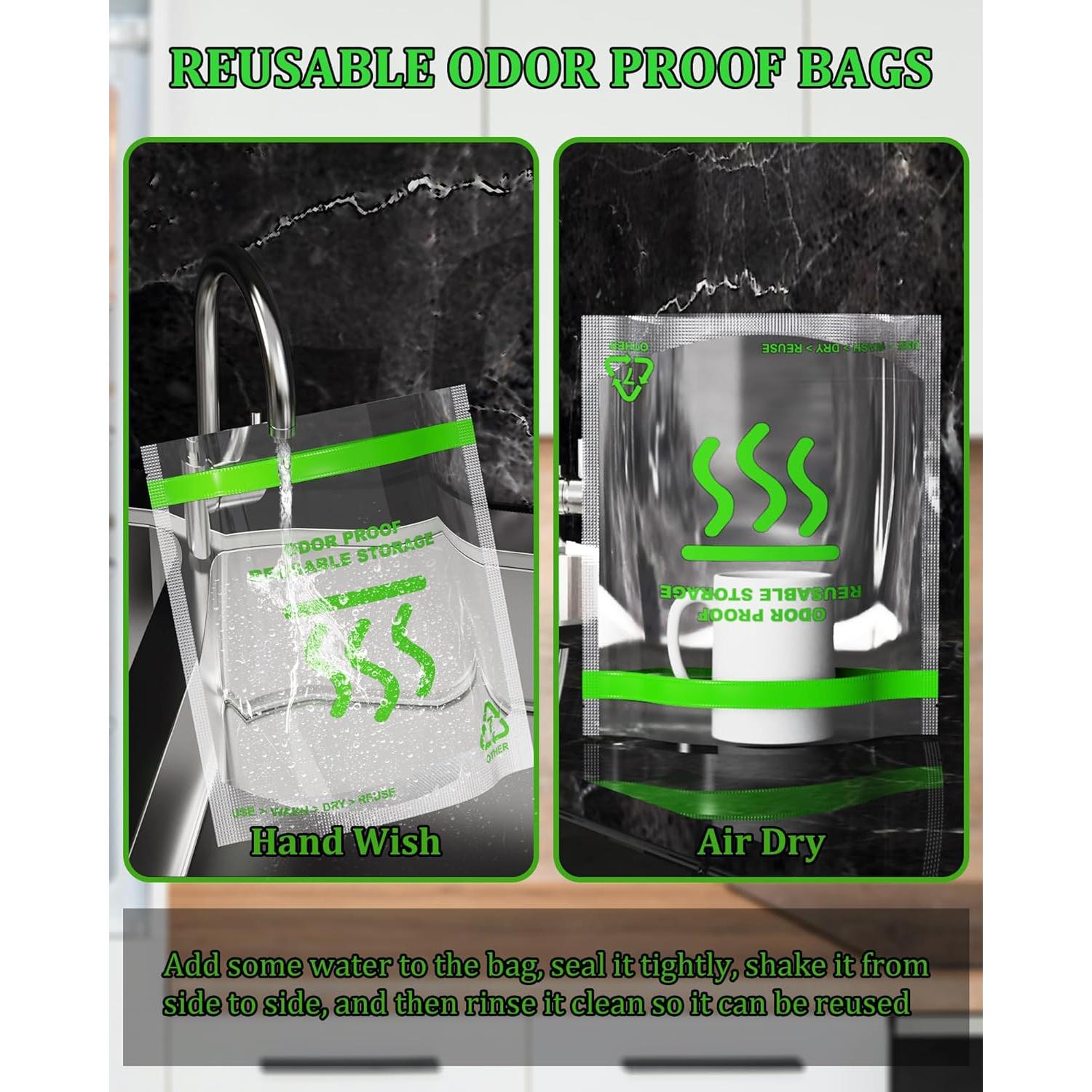 Bolsas de Comida Reutilizables Libodoll 21.6x25.4cm a Prueba de Olores