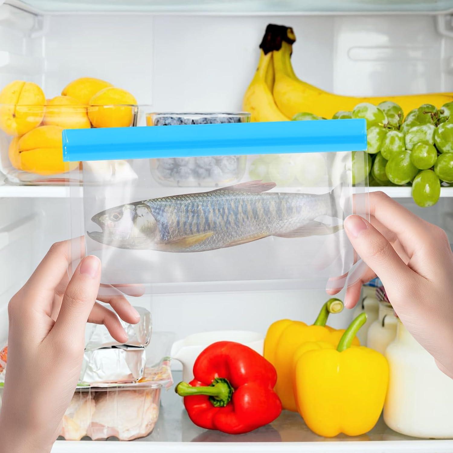 Bolsas de Almacenamiento Reutilizables Gtziqa 10 Pcs 21.5x12 cm