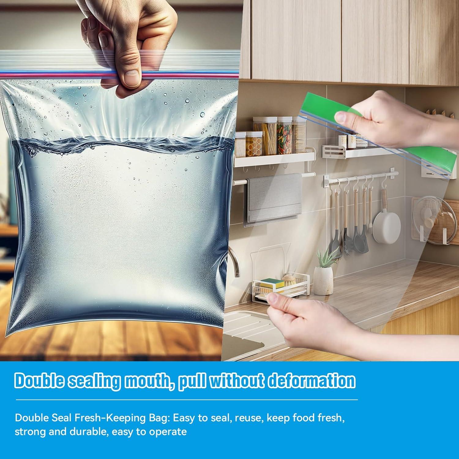 Paquete de 100 Bolsas Reutilizables NANSIKE para Alimentos