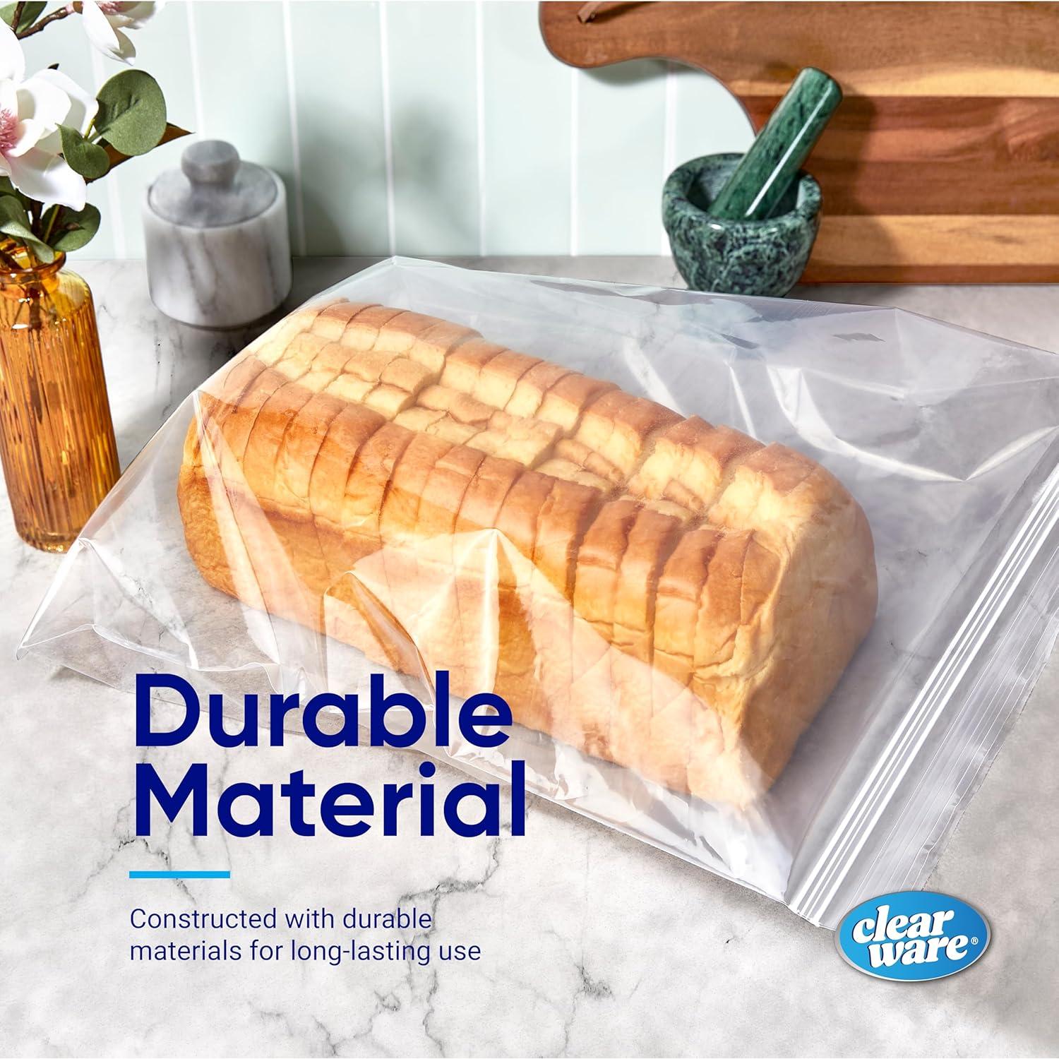 Bolsas de Almacenamiento Reutilizables CLEARWARE 60 Unidades 33x39.7cm