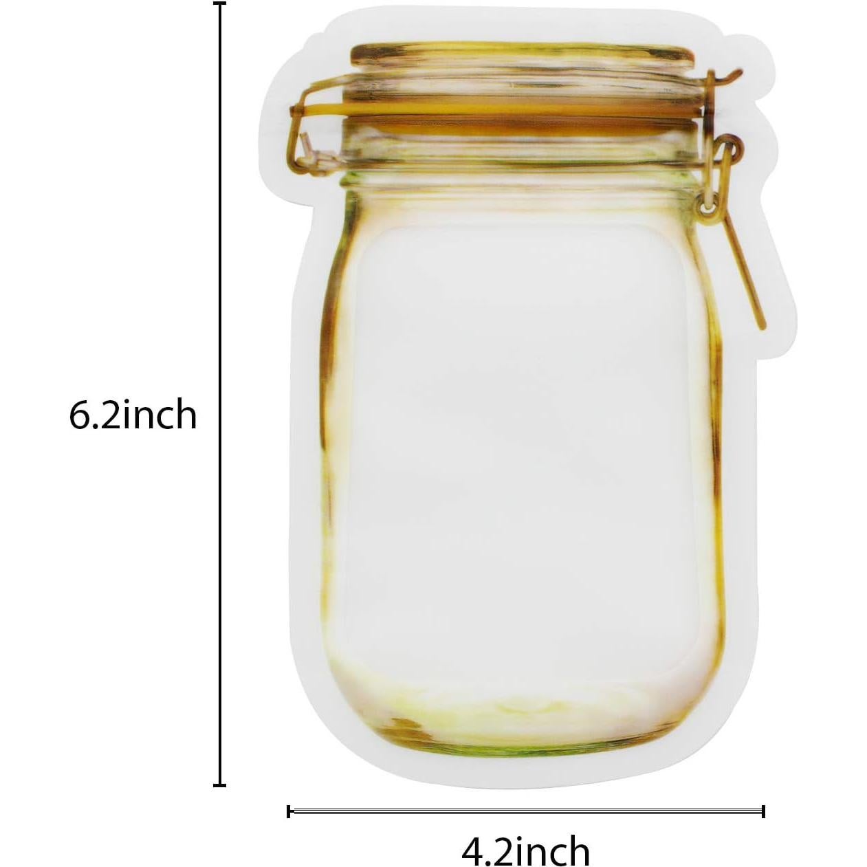 Bolsas de Almacenamiento Reutilizables anGrace 20 Piezas 8 oz