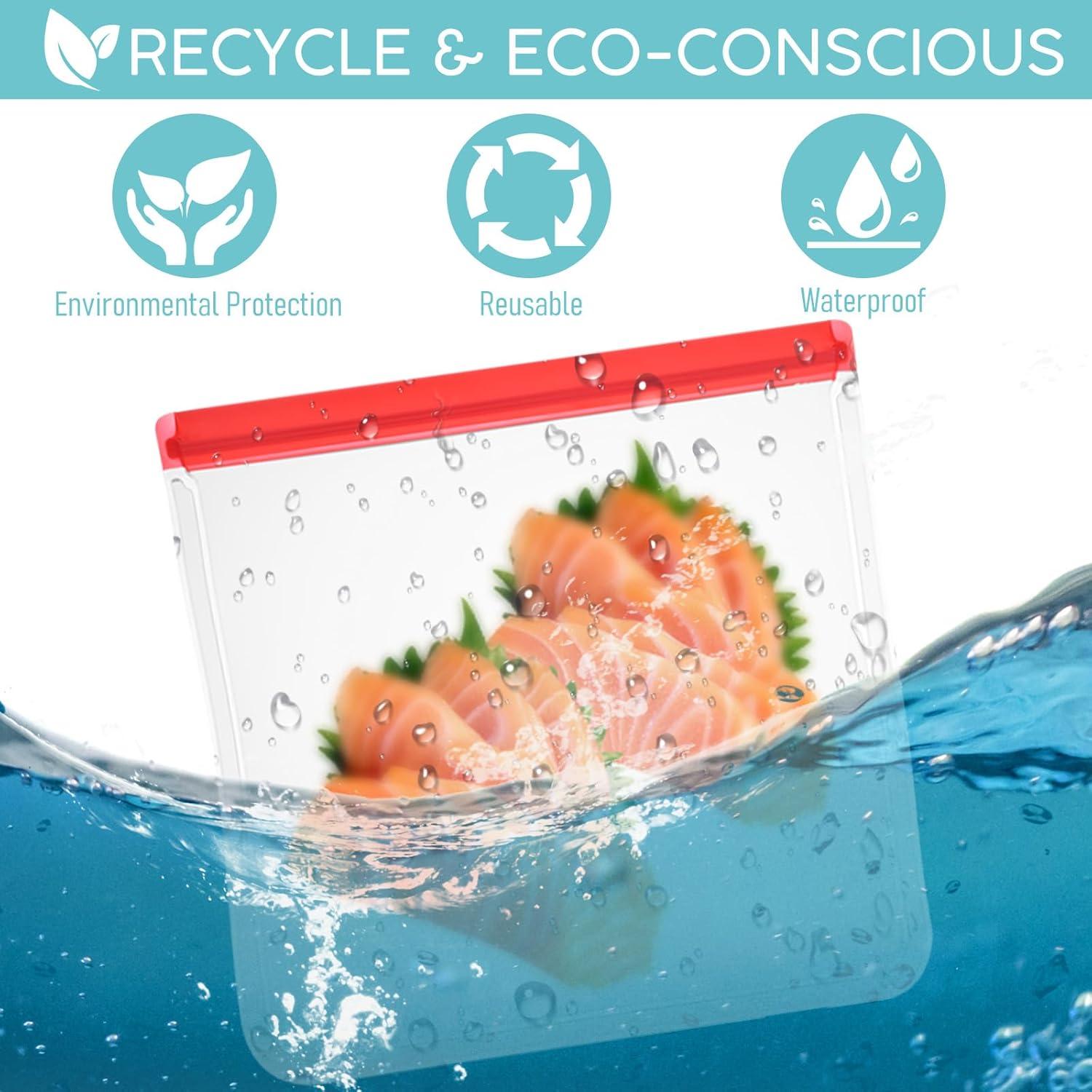 18 Bolsas de Silicona Reutilizables Ptwola a Prueba de Fugas