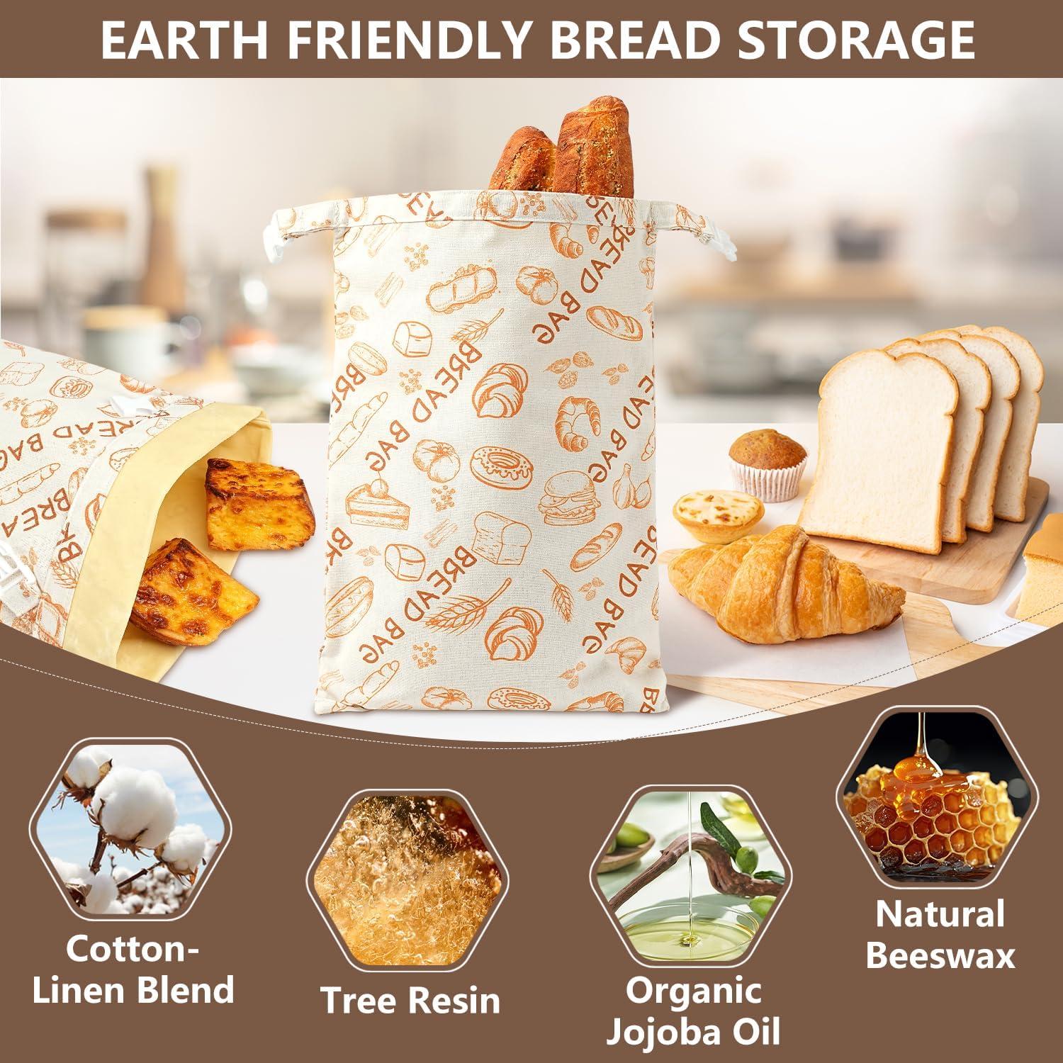 Bolsas de Pan de Cera de Abeja BATJA ZYQGH - 2 Unidades XL