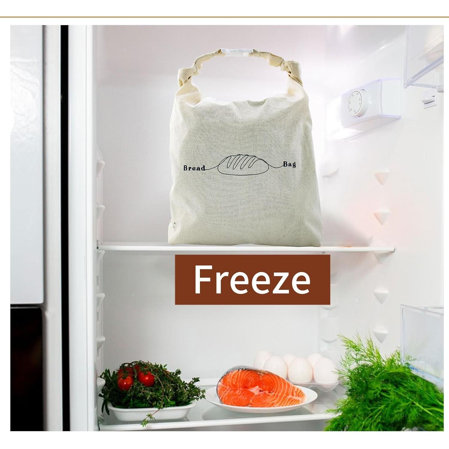 Bolsas de Pan Reutilizables LDJRCP XL Ecológicas 2 Unidades