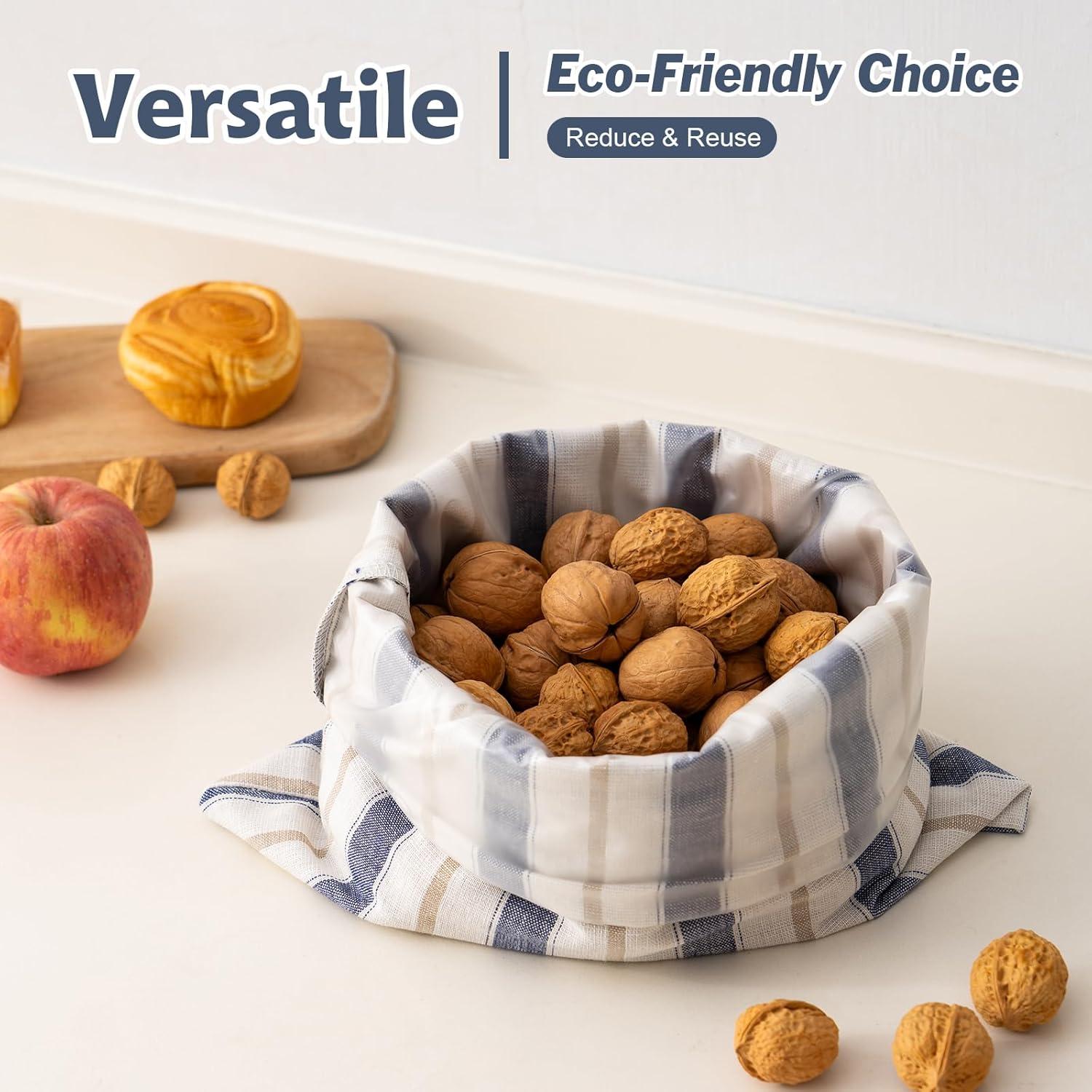 Bolsa de Pan GobiSea de Lino y Algodón con Cubierta para Fermentación