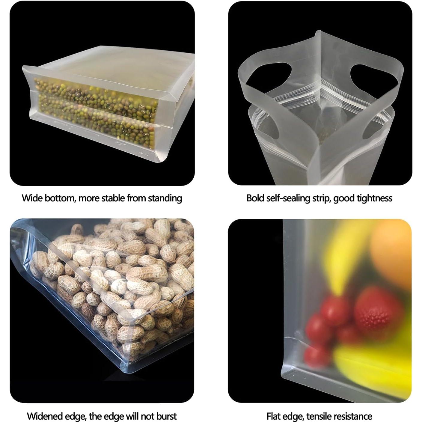 26 Bolsas de Almacenamiento Translúcidas Genérica 28x21 cm