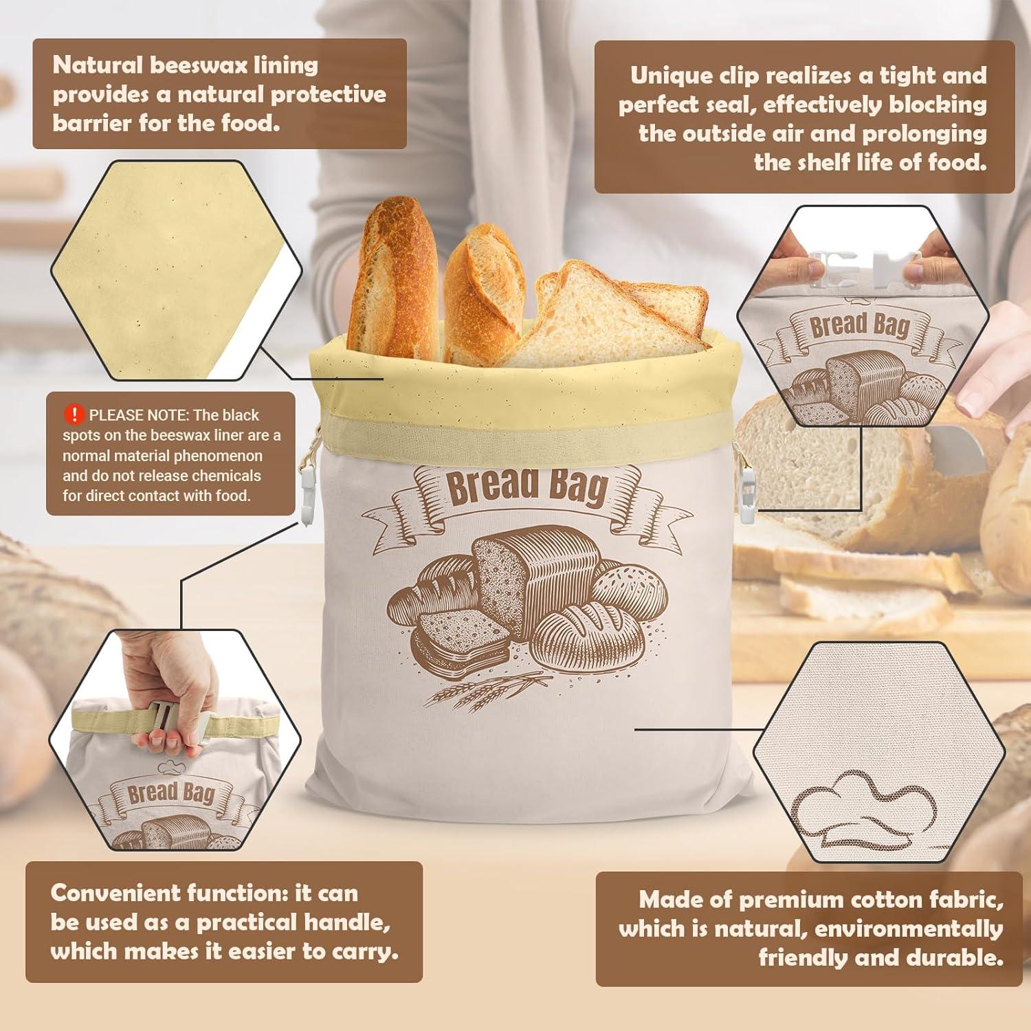 Bolsas de Pan de Cera de Abeja NIKKOUR - 2 Unidades 32.5x42.7cm