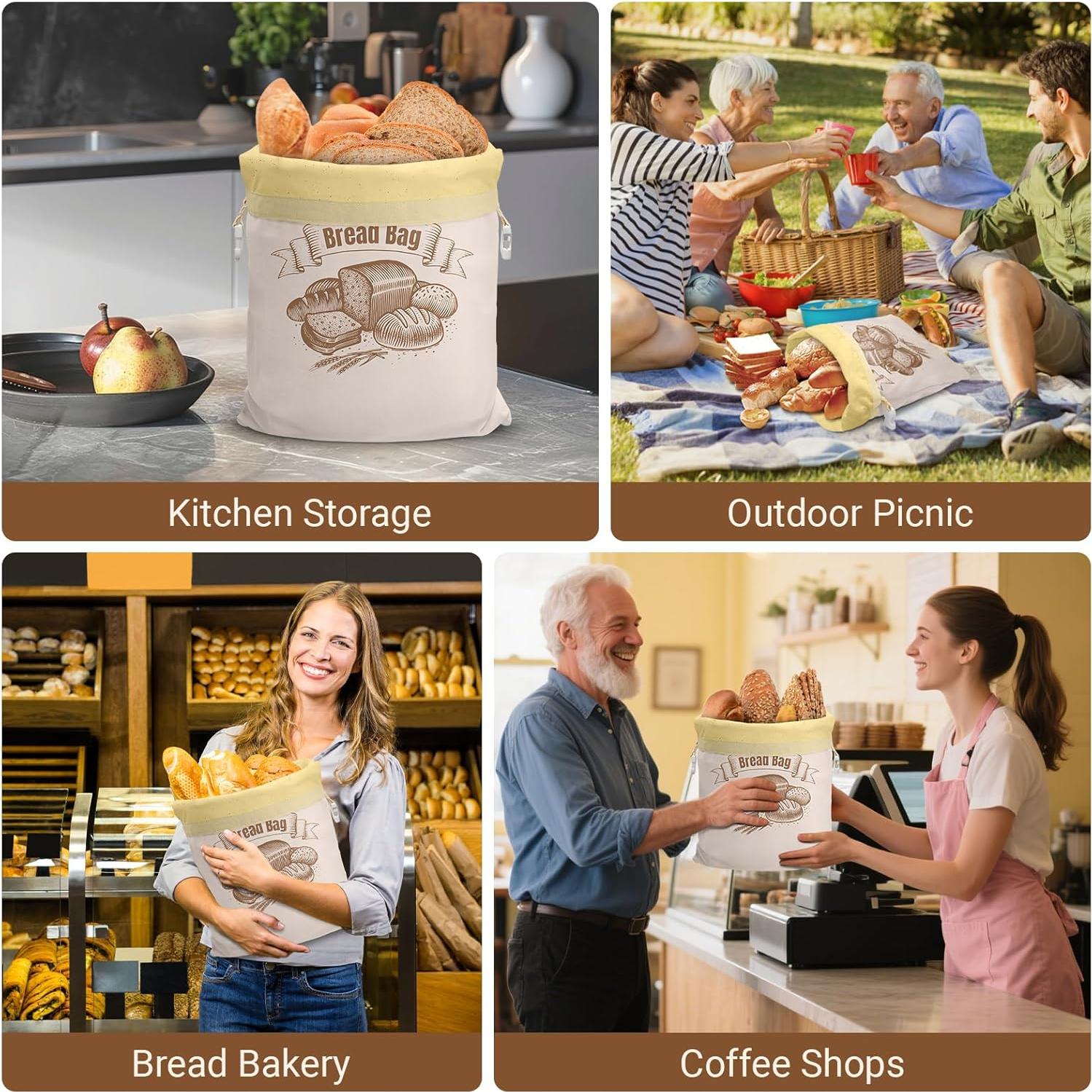 Bolsas de Pan de Cera de Abeja NIKKOUR - 2 Unidades 32.5x42.7cm