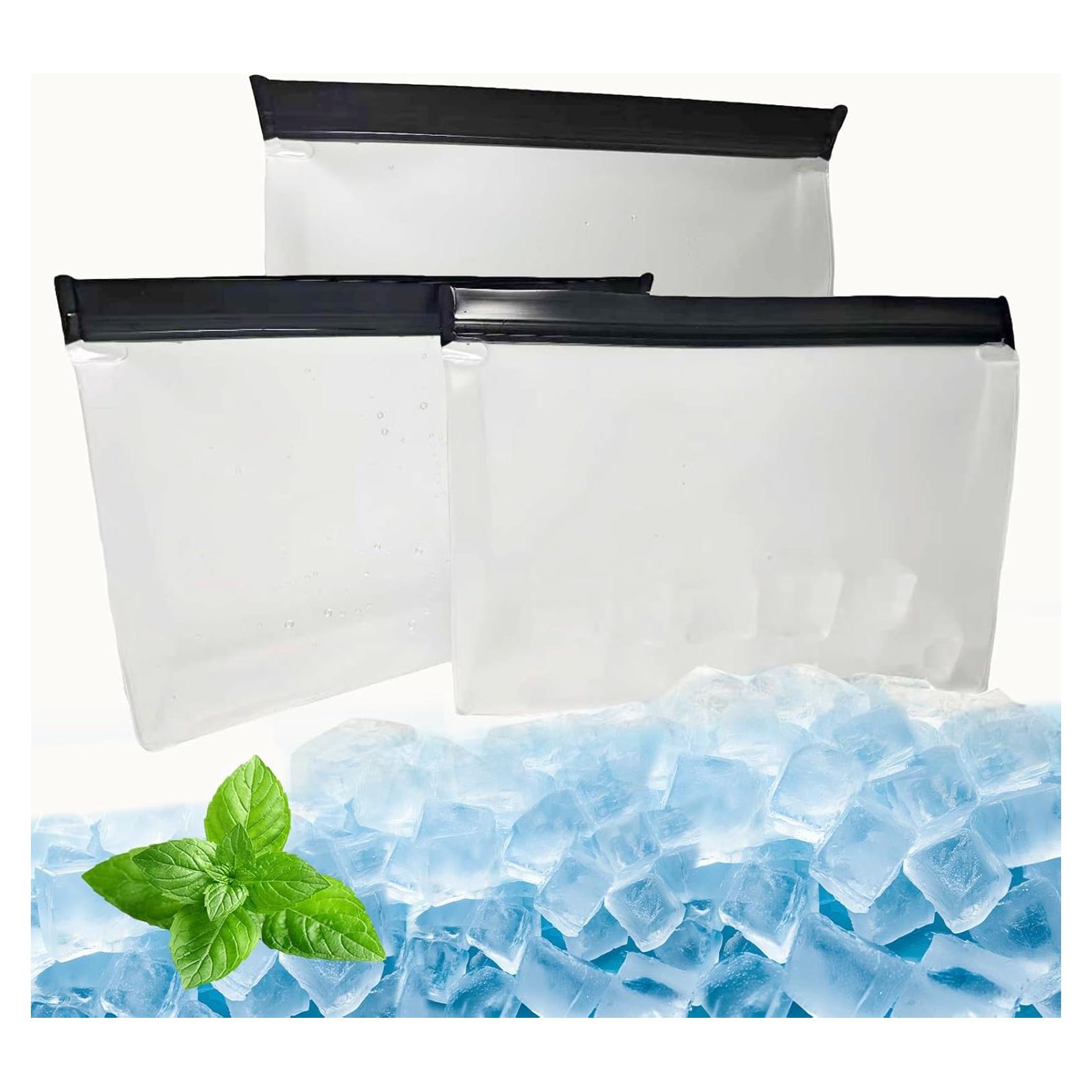3 Bolsas de Almacenamiento de Hielo Reutilizables UlifeBetter 25x18.5cm