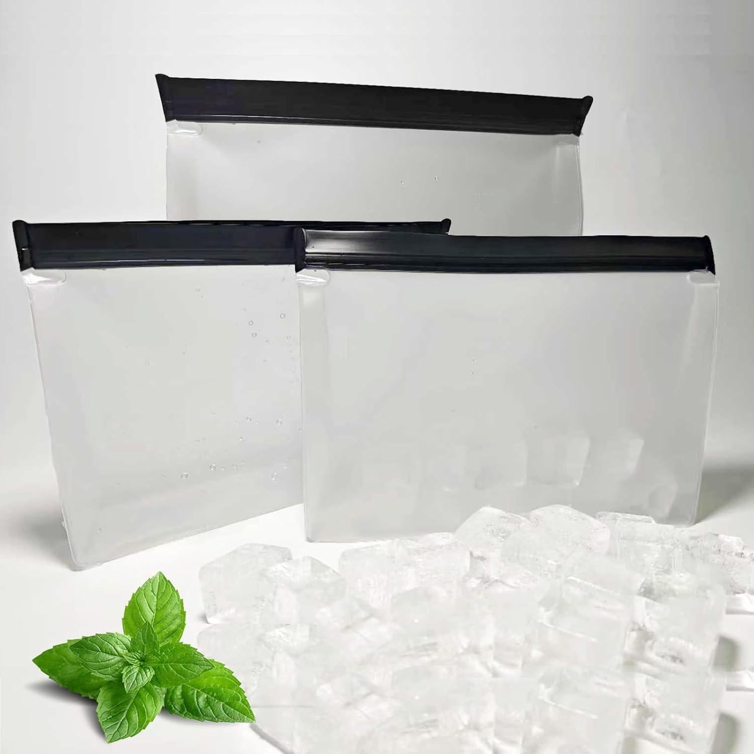 3 Bolsas de Almacenamiento de Hielo Reutilizables UlifeBetter 25x18.5cm