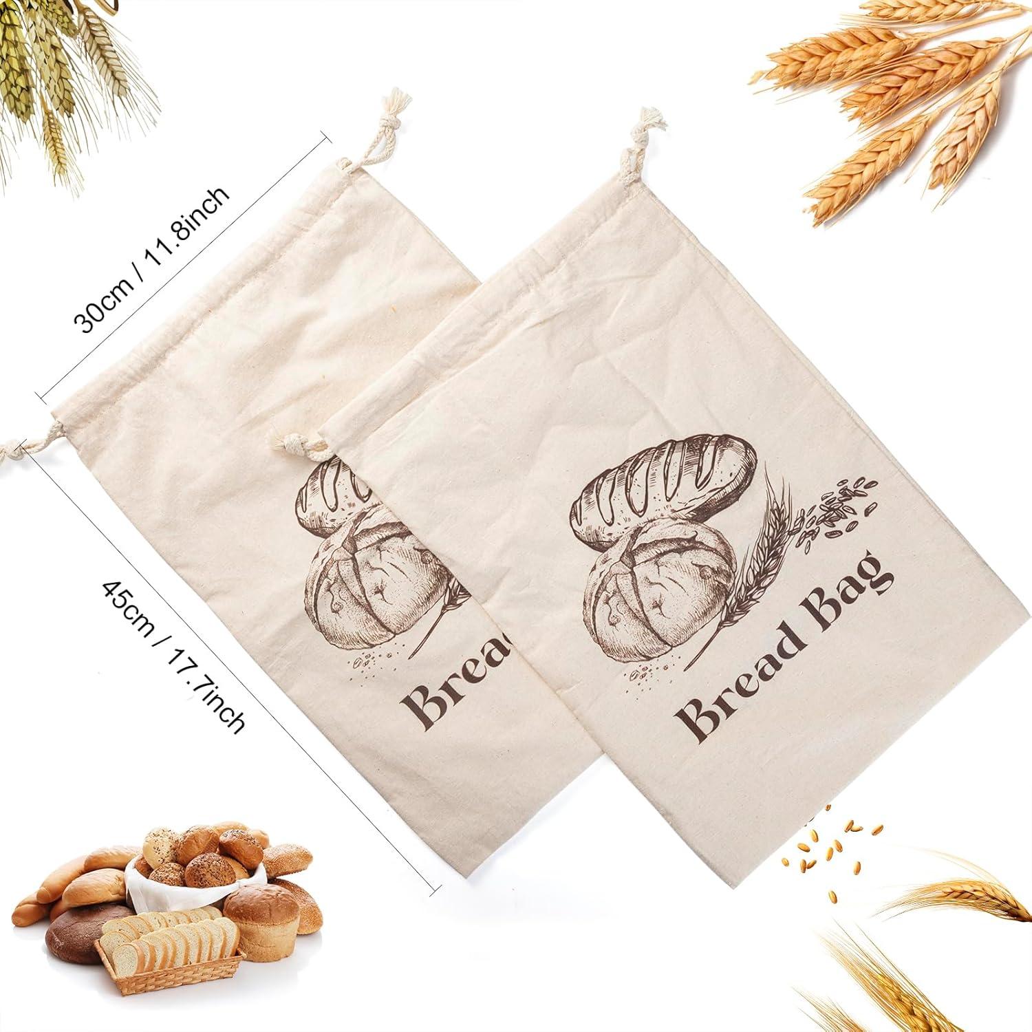 Paquete de 2 Bolsas de Algodón Orgánico BXFRAE 30x45 cm