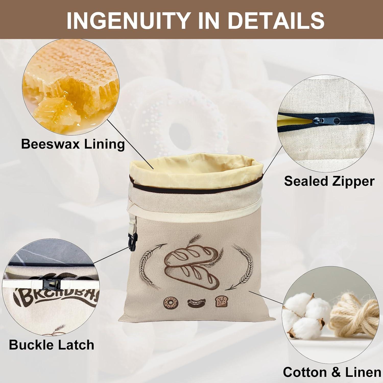 Bolsas de Pan de Cera de Abeja FONDFRAMORY 33x43cm - 2 Piezas