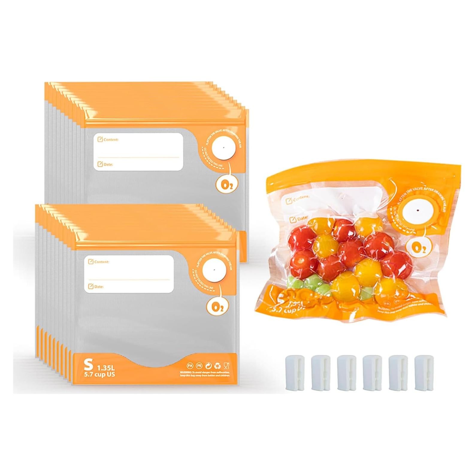 Set 24 Bolsas Sous Vide Reutilizables CABIBOX 22x20.8cm