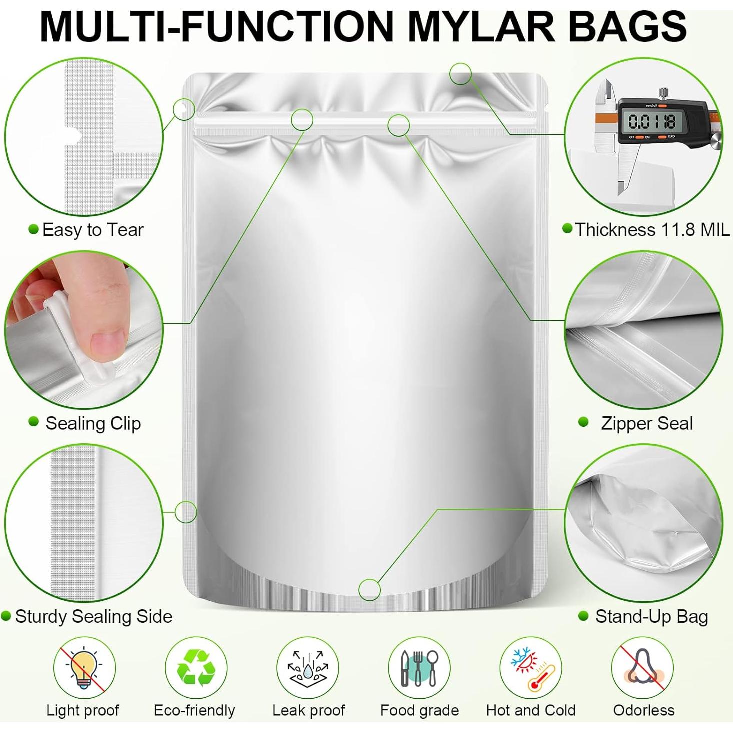 Kit de 100 Bolsas Mylar SYMYNELEC con 400cc Absorbentes