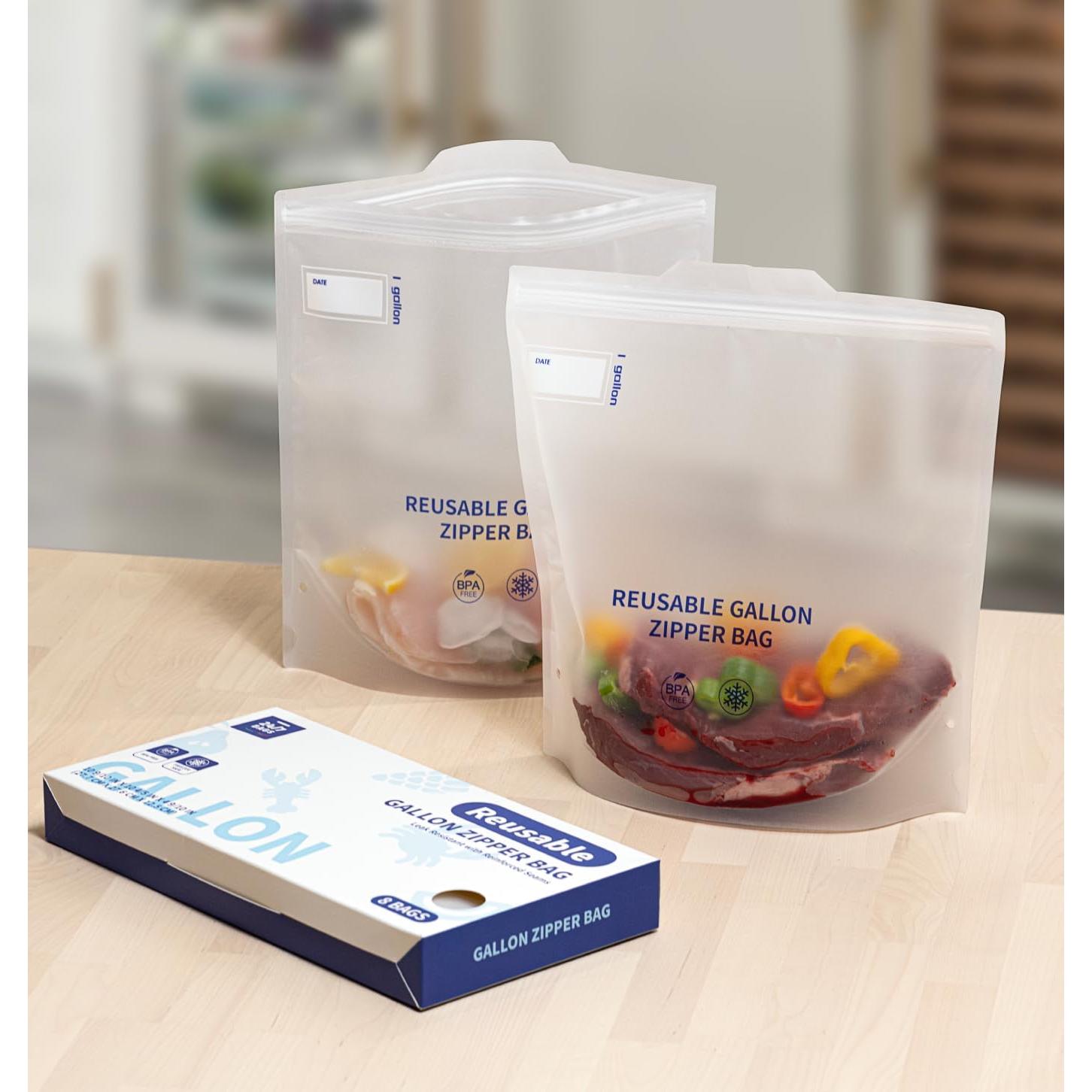 Bolsas 24/7 Reutilizables de Almacenamiento para Comida - 8 Piezas