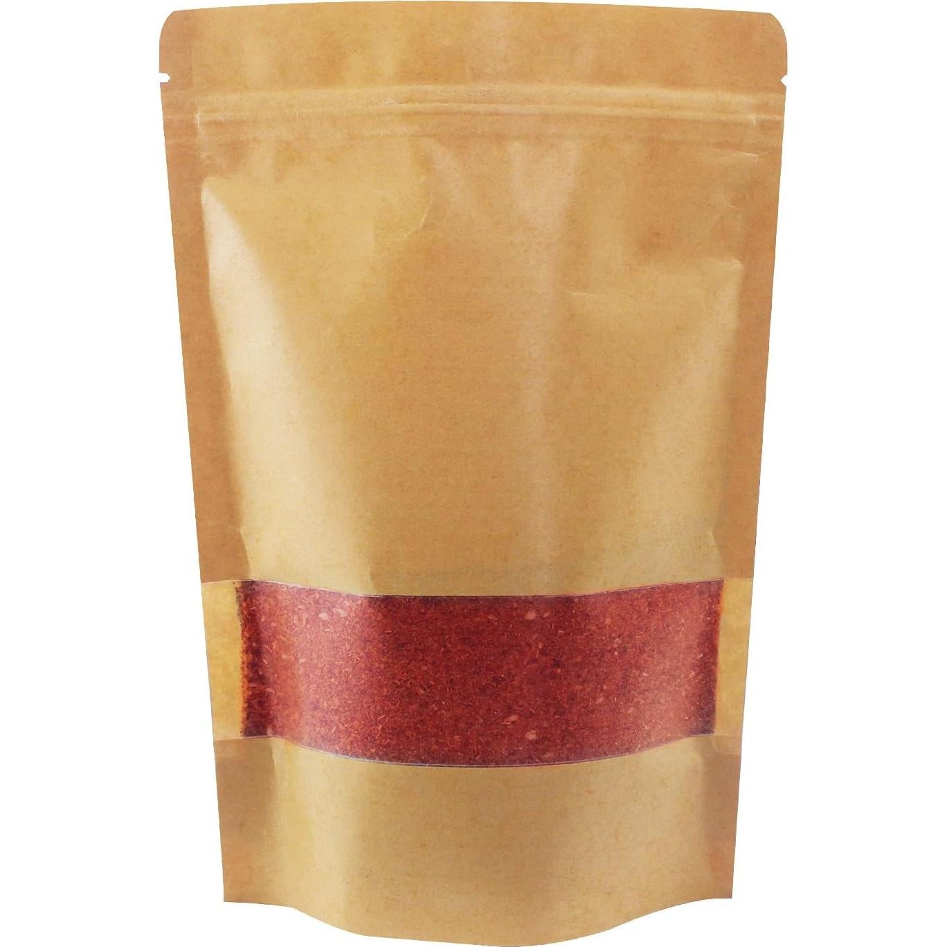 100 Bolsas de Papel Kraft 15x22cm con Ventana Mate Belinlen