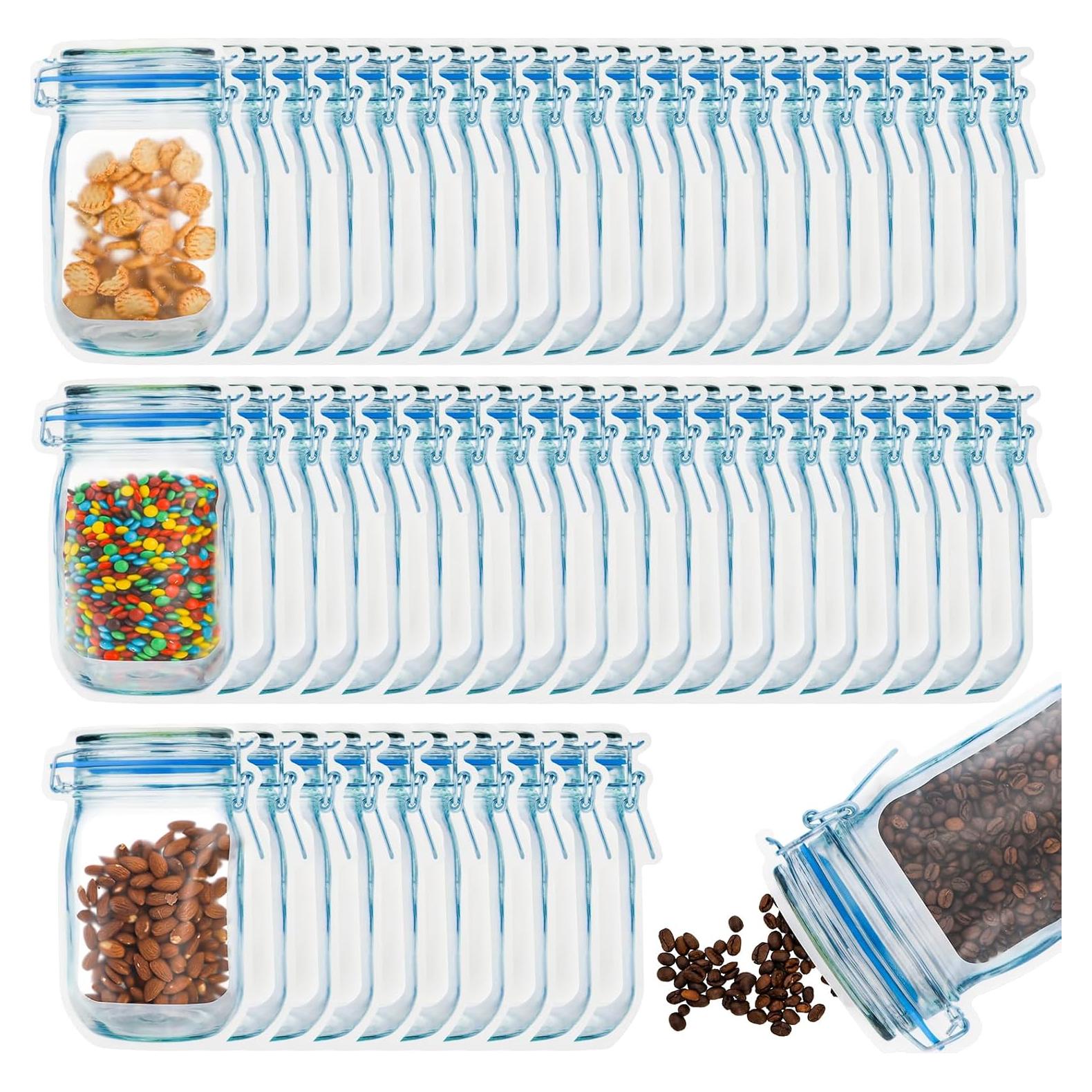 Paquete de 50 Bolsas Reutilizables Jucoan para Tarros de Conserva