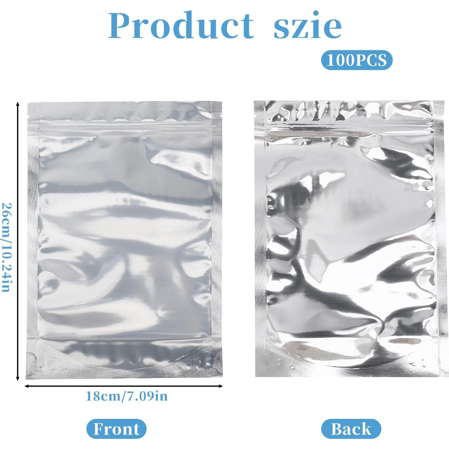 Paquete de 100 bolsas resellables SynHHergyx 18 x 26 cm