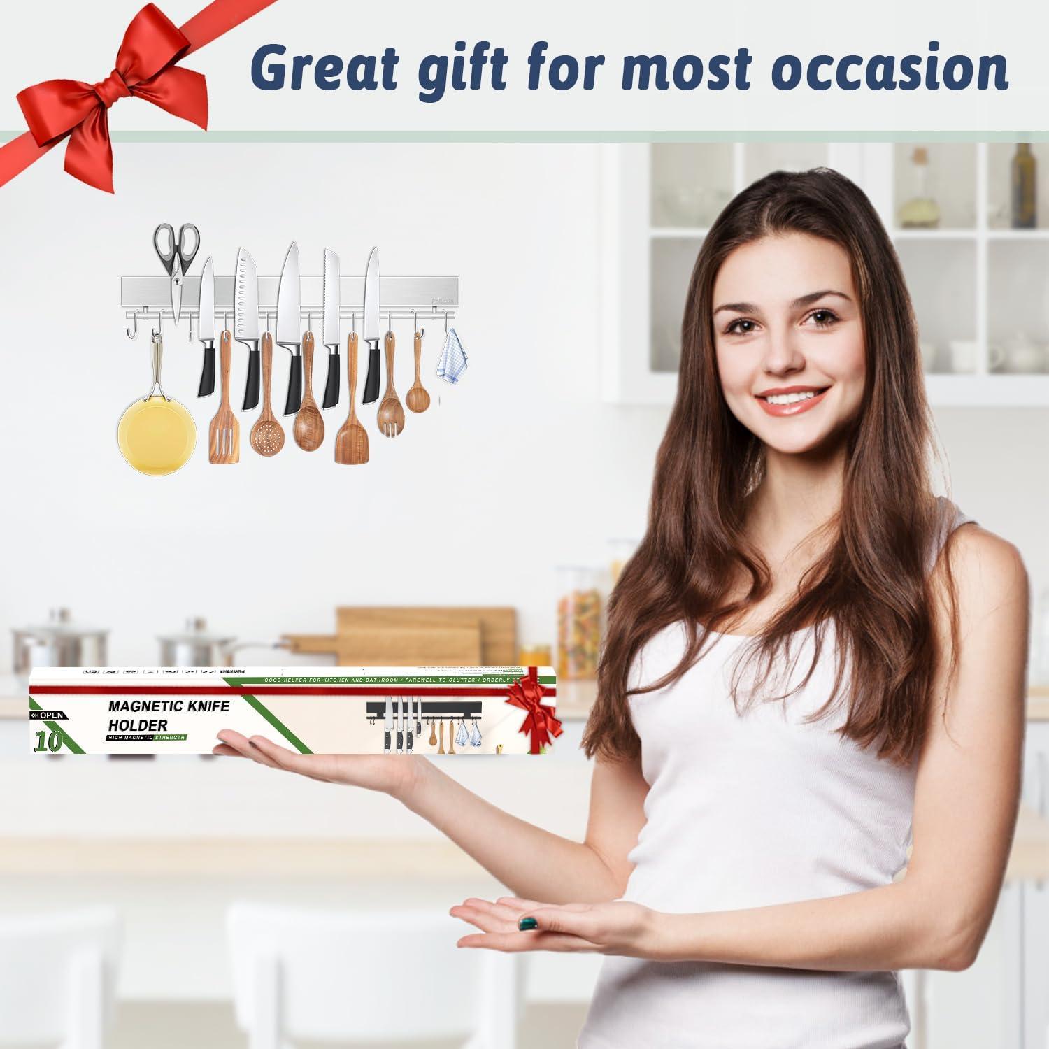 Soporte Magnético para Cuchillos 43.18 cm Acero Inoxidable Pailexin