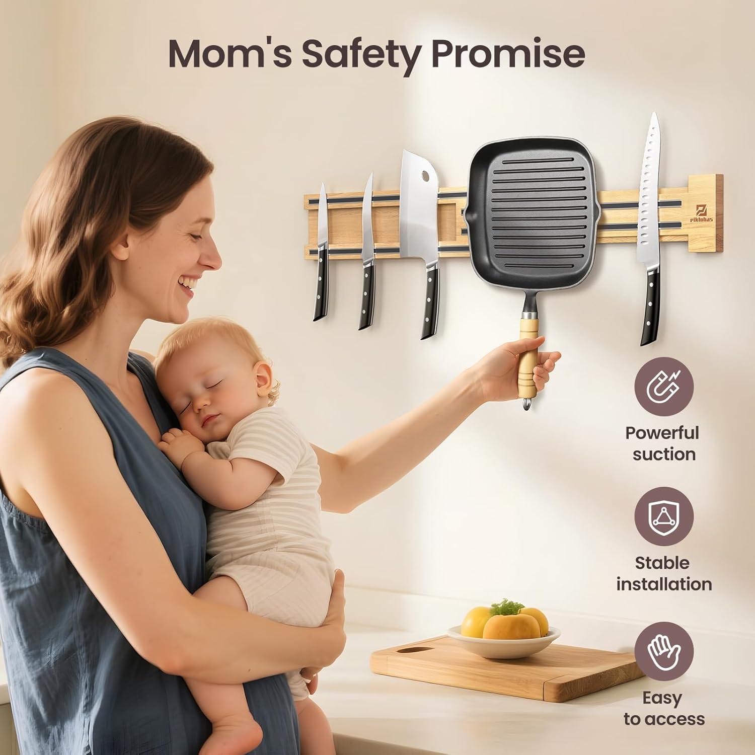 Soporte Magnético para Cuchillos Piklohas 16-32 Pulgadas