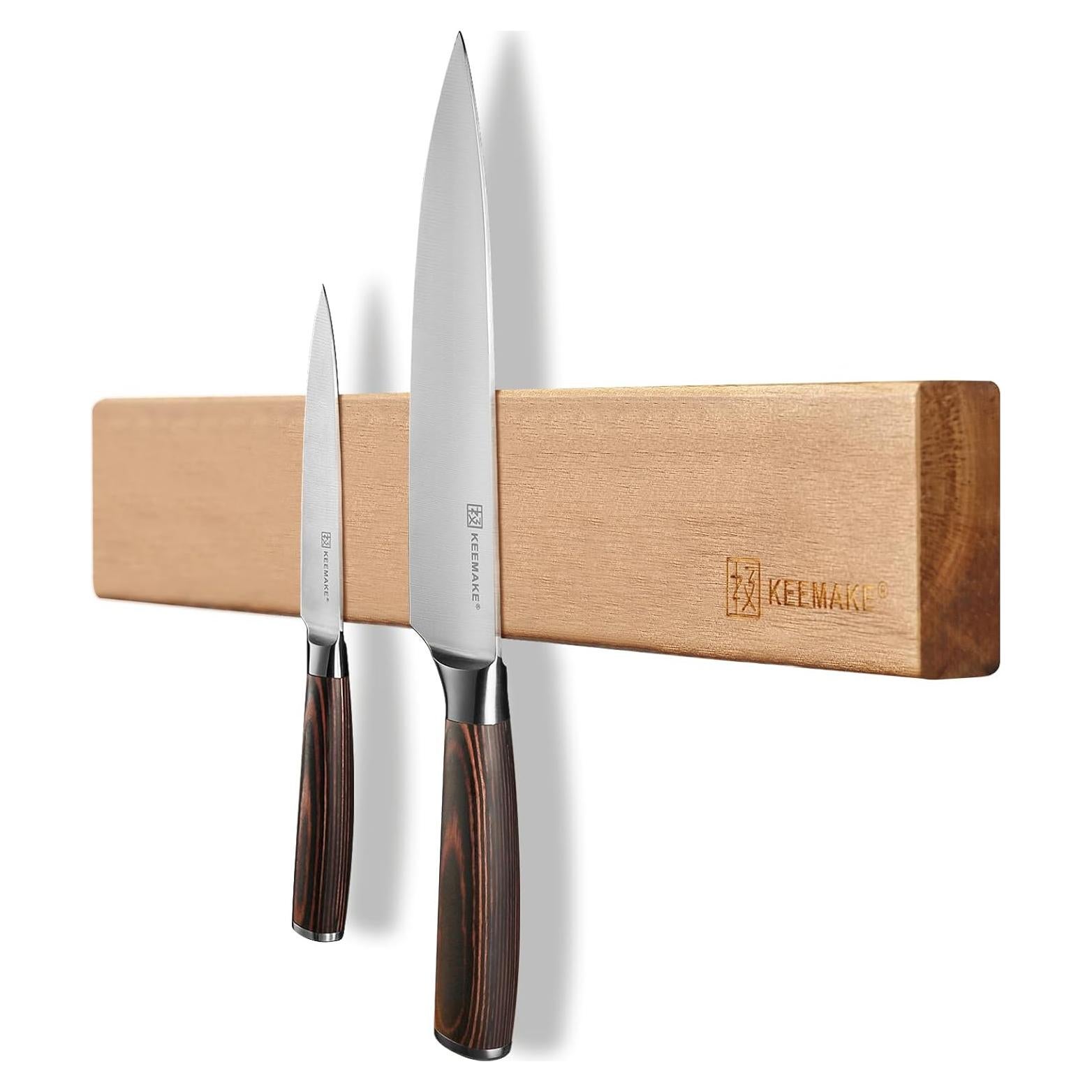 Soporte Magnético para Cuchillos KEEMAKE 29.85 cm Madera Acacia