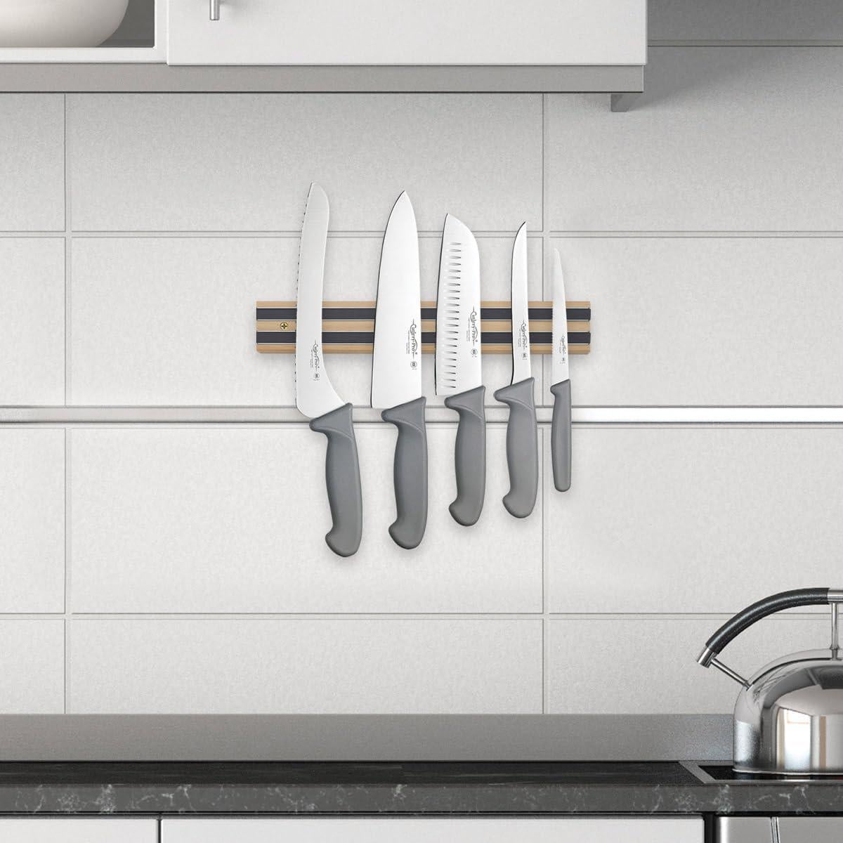 Soporte Magnético para Cuchillos HIC Kitchen 30.48 cm Madera