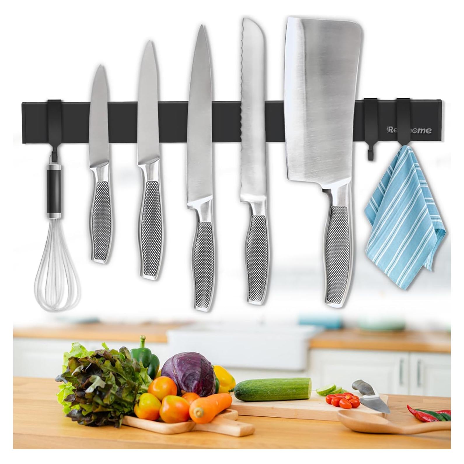Soporte Magnético para Cuchillos Rekehome 43 cm Acero Inoxidable