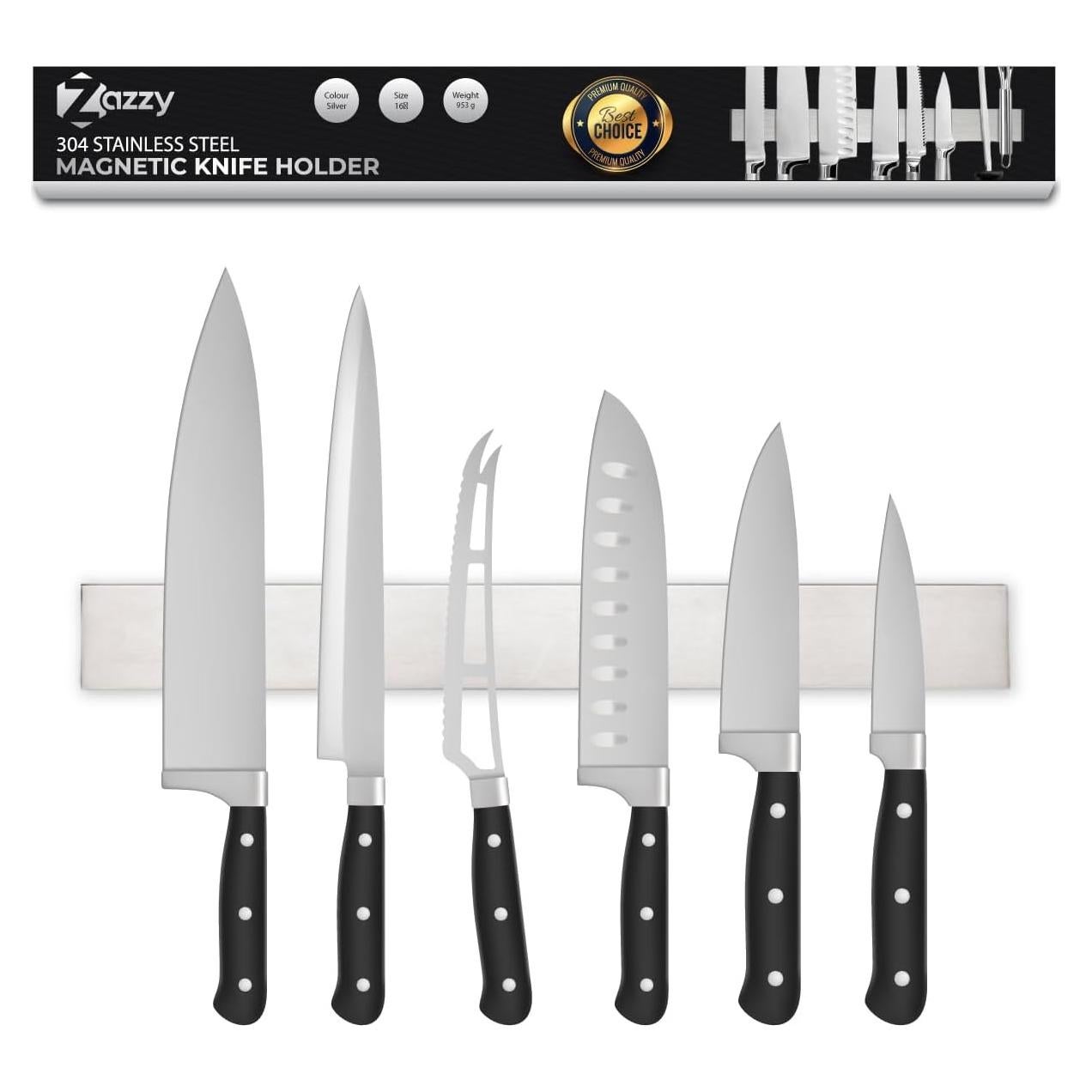 Soporte Magnético para Cuchillos Genérico 40 cm Acero Inoxidable