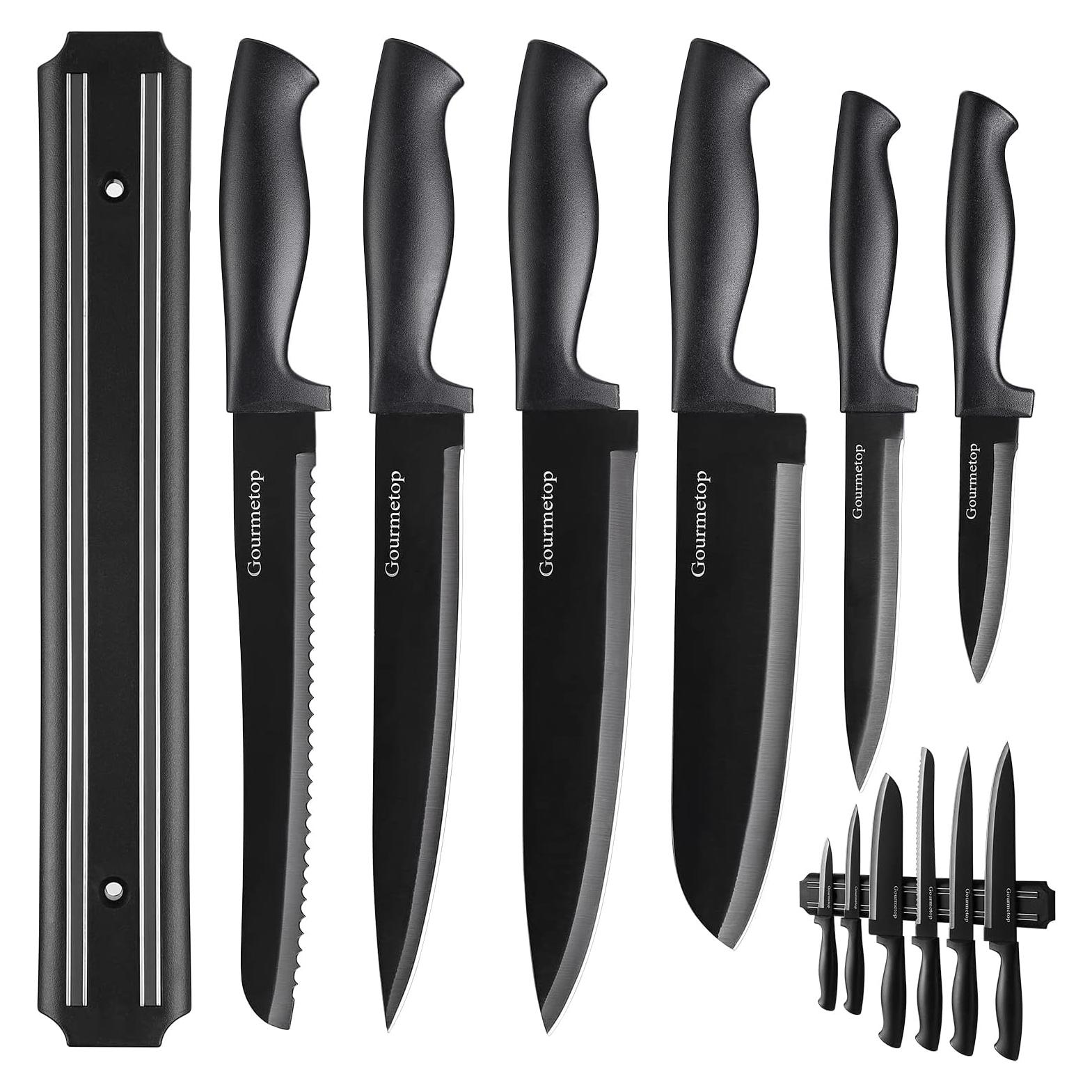 Juego de cuchillos de cocina Gourmetop 6 piezas acero inoxidable