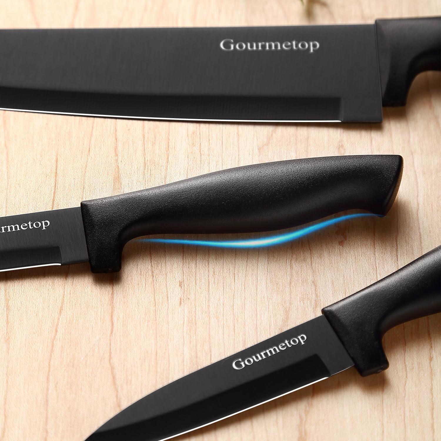 Juego de cuchillos de cocina Gourmetop 6 piezas acero inoxidable