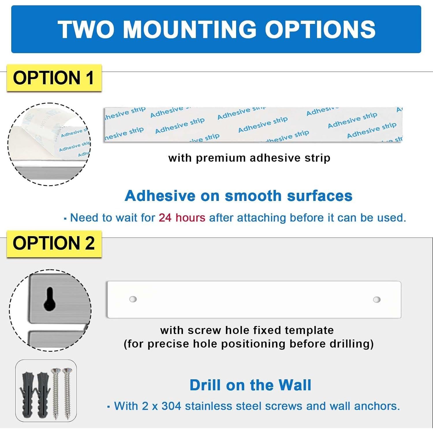 Soporte Magnético para Cuchillos HomeSimplex 30 cm Plata