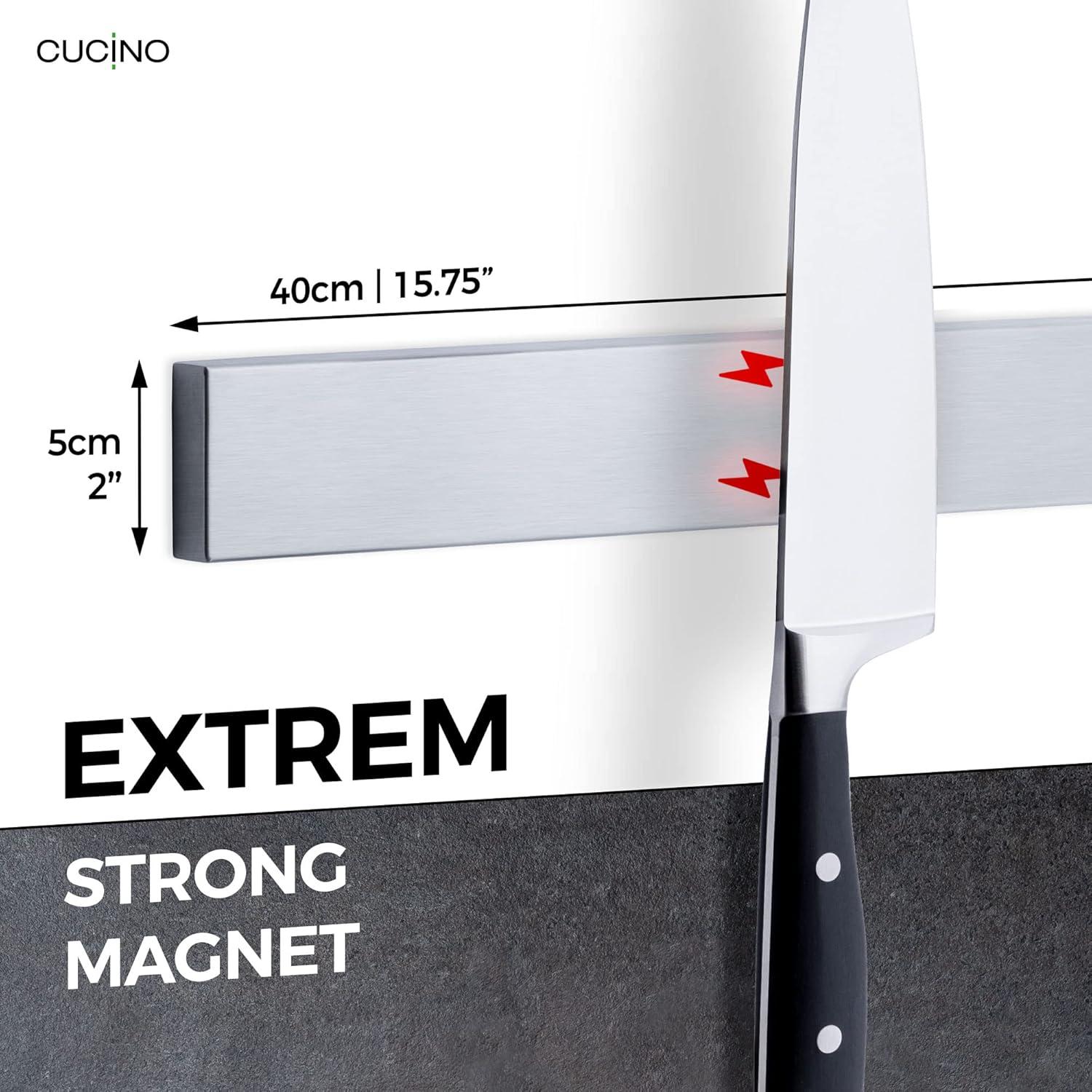 Cinta Magnética para Cuchillos Cucino - Soporte de Acero Inoxidable