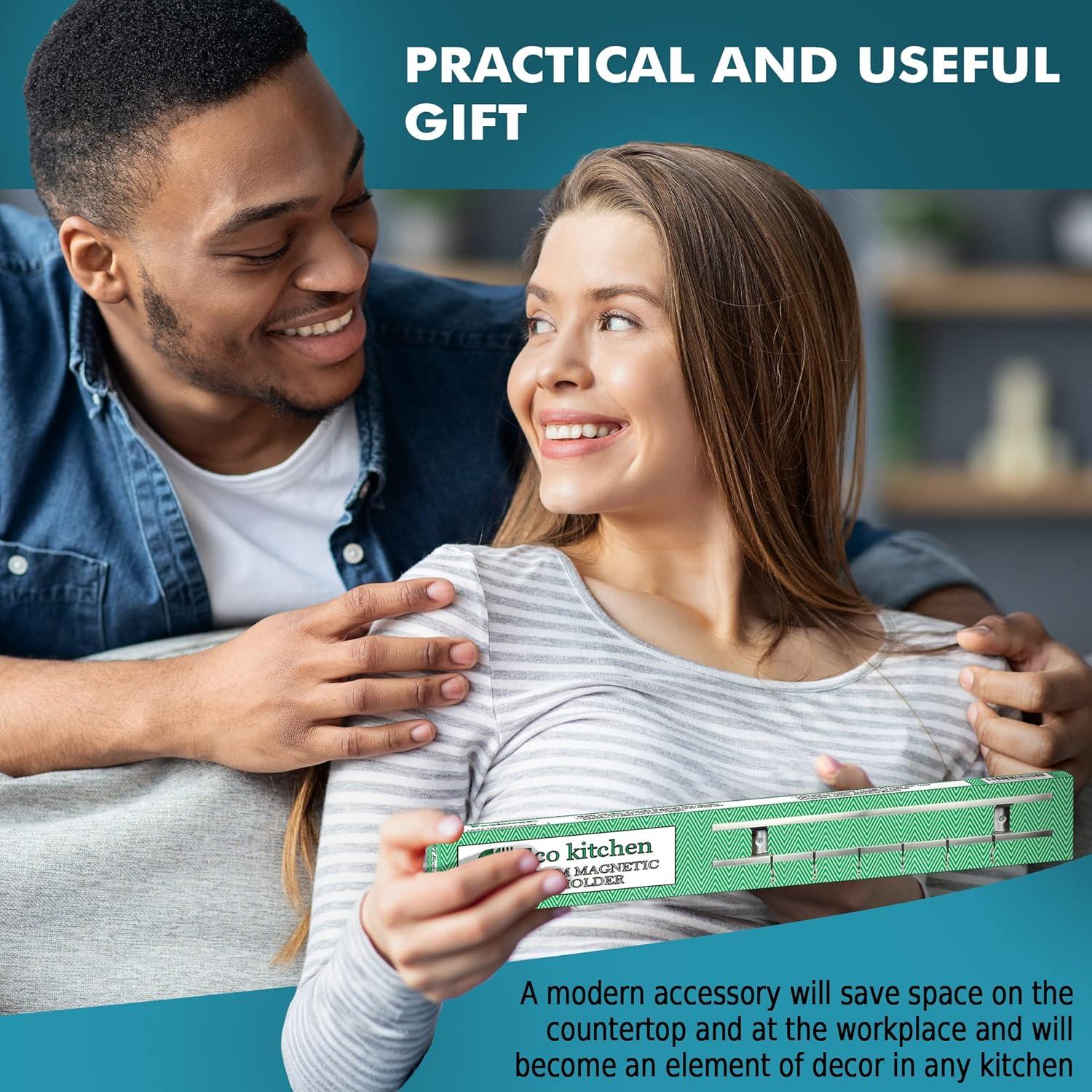 Soporte Magnético para Cuchillos Eco Kitchen 45.72 cm Acero Inoxidable