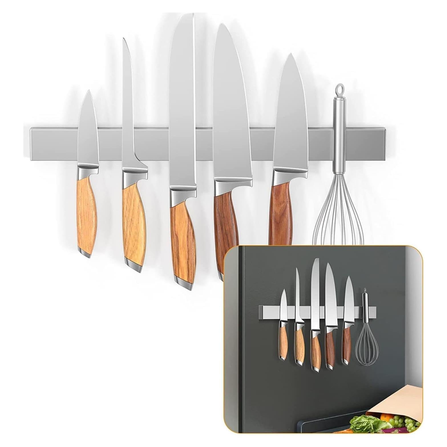 Soporte Magnético para Cuchillos Ninonly 30 cm Acero Inoxidable