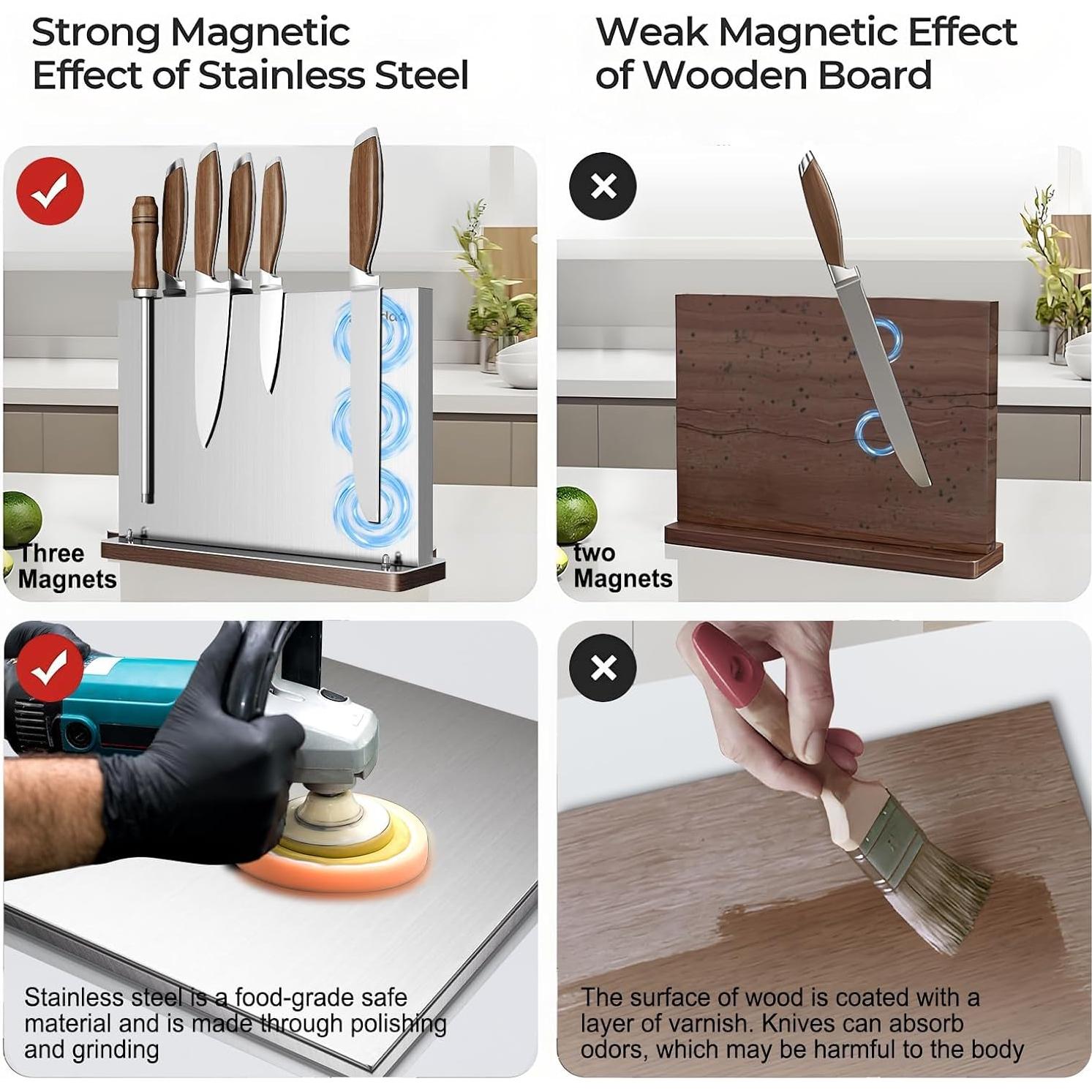 Soporte Magnético para Cuchillos Fomidao Acero Inoxidable 30cm