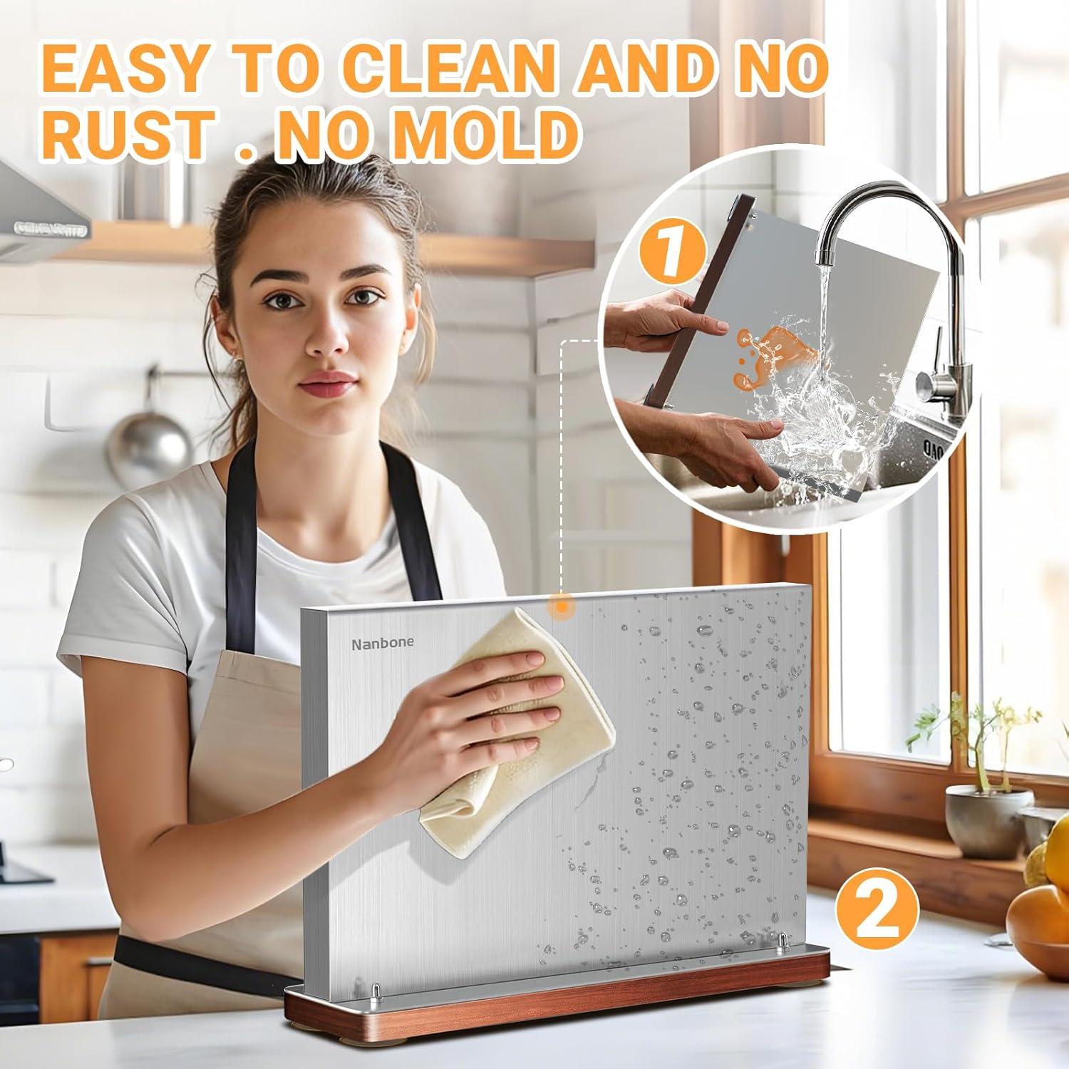 Soporte Magnético para Cuchillos Nanbone 30x8x20.32cm Acero Inoxidable