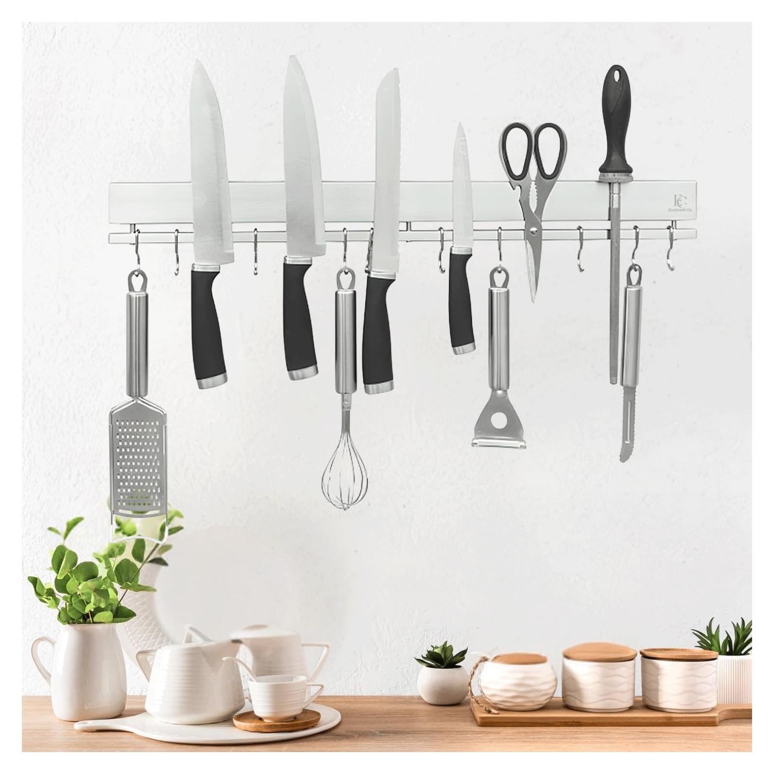 Soporte Magnético para Cuchillos EcoGoods 58.42 cm Acero Inoxidable
