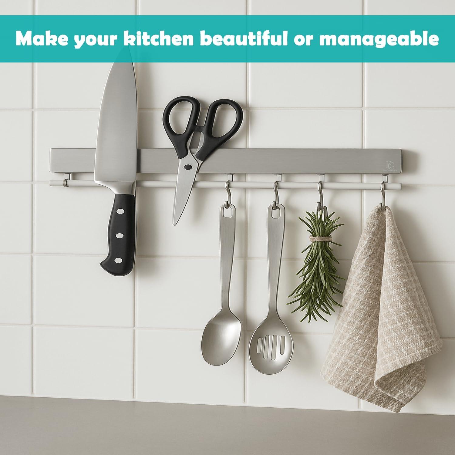 Soporte Magnético para Cuchillos EcoGoods 58.42 cm Acero Inoxidable