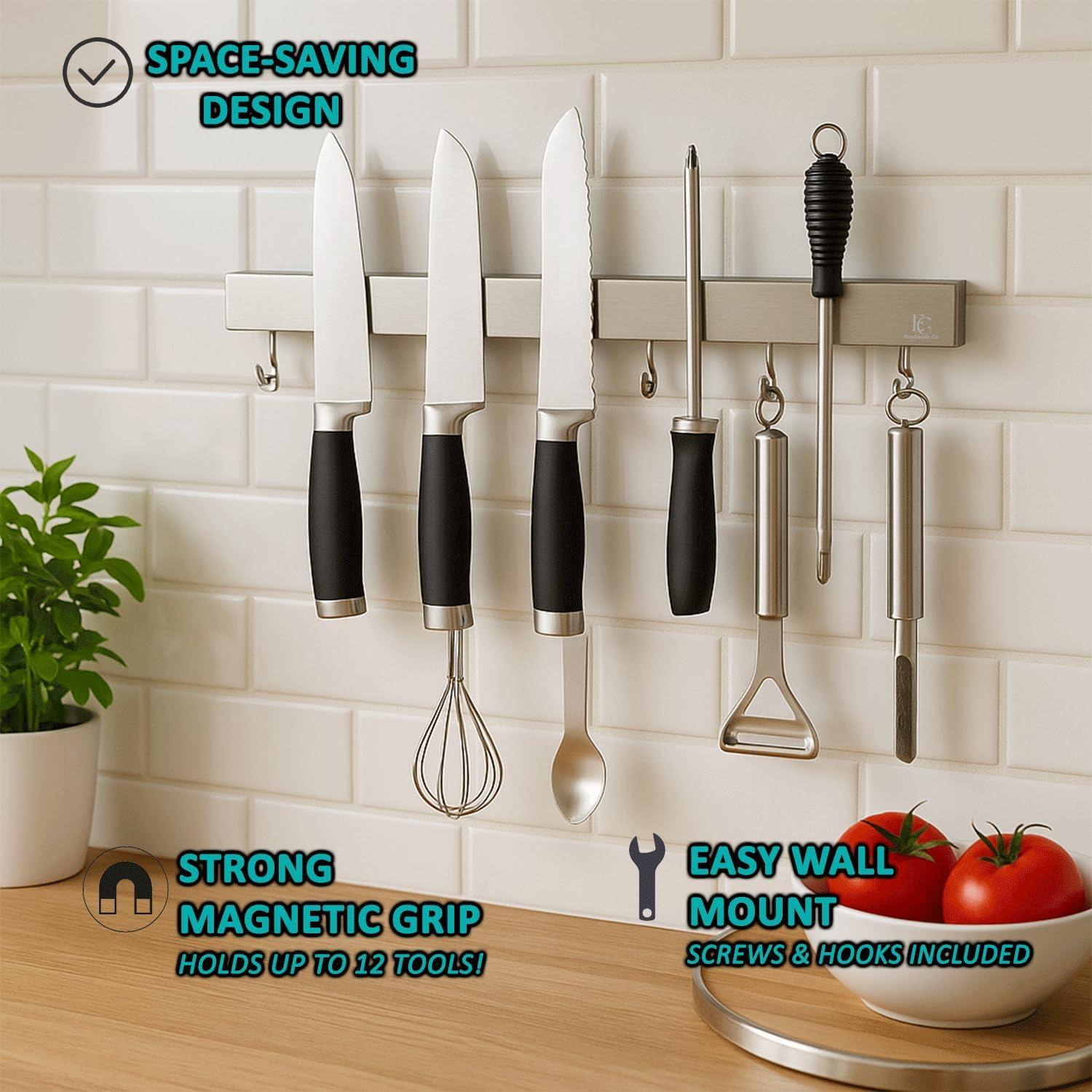 Soporte Magnético para Cuchillos EcoGoods 58.42 cm Acero Inoxidable