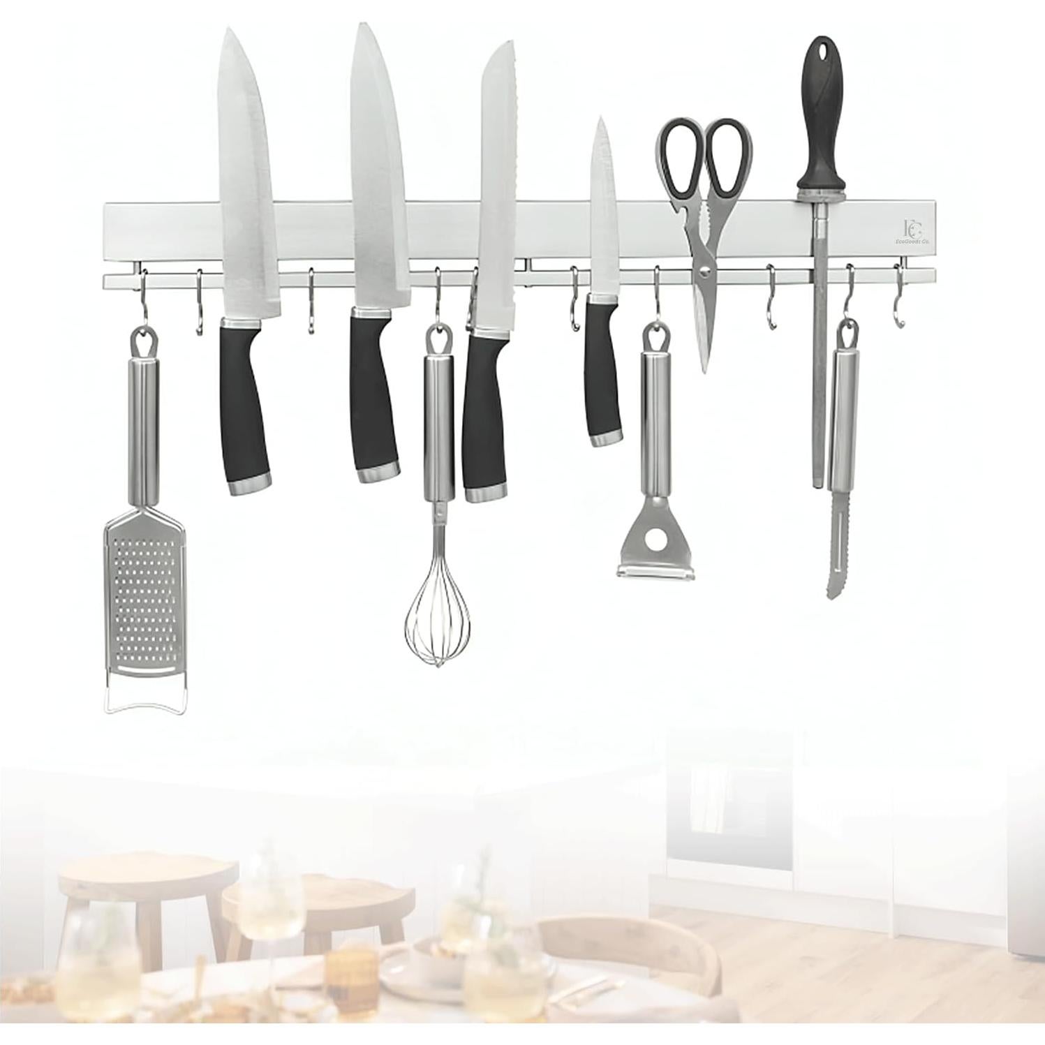 Soporte Magnético para Cuchillos EcoGoods 58.42 cm Acero Inoxidable