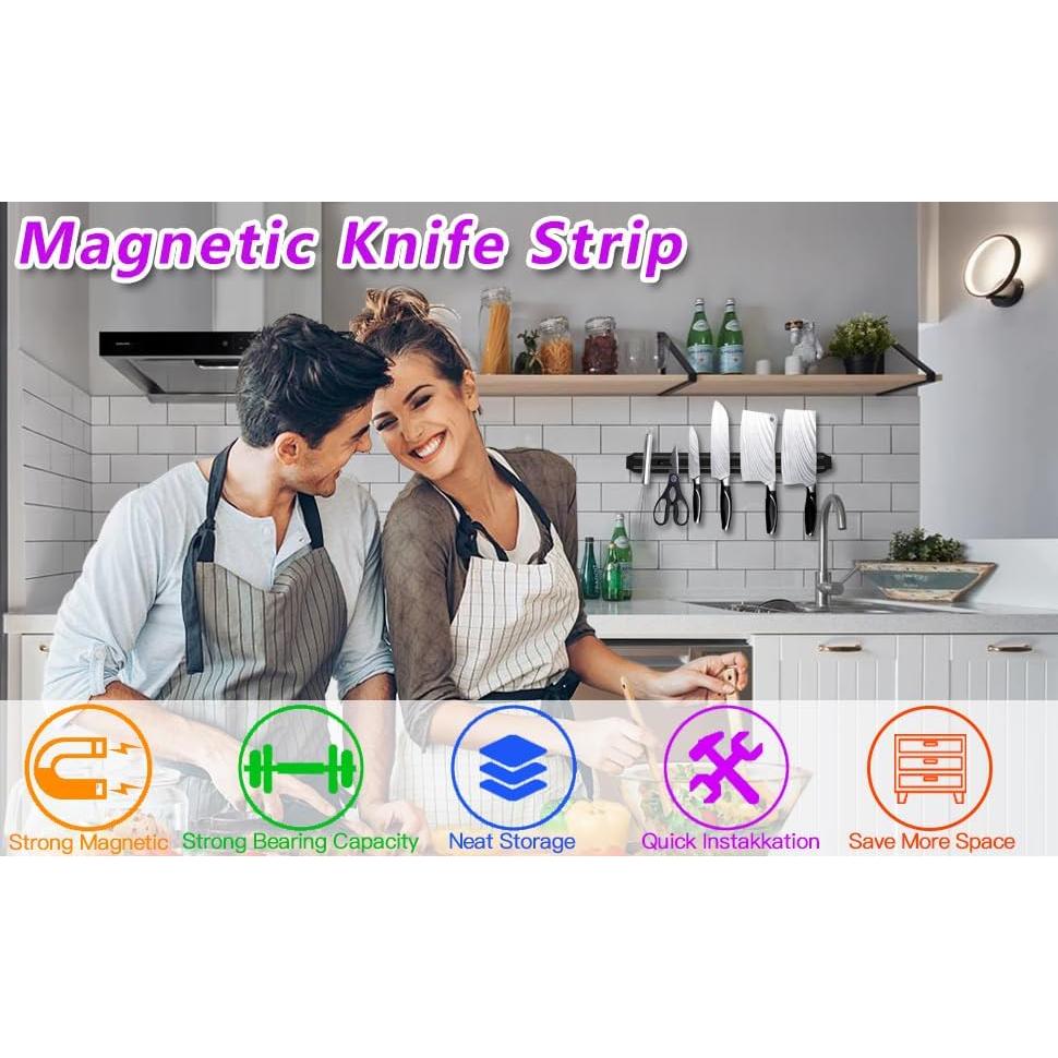 Tira Magnética para Cuchillos PENXUA 38 cm Set de 2