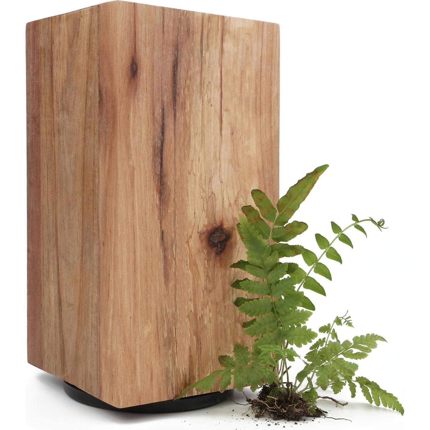 Bloque de cuchillos magnético Resafy de madera acacia 22.86 cm