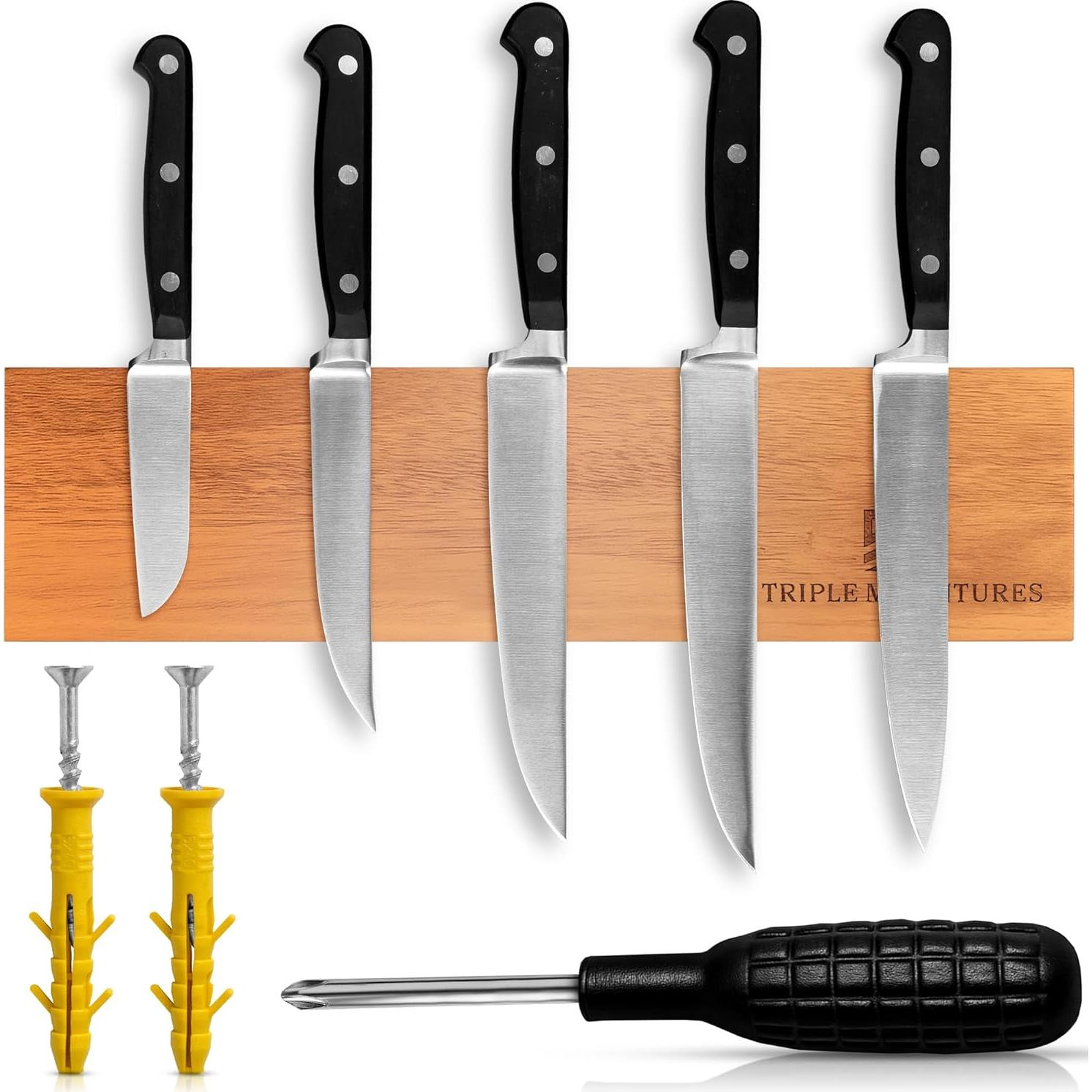 Soporte Magnético para Cuchillos TRIPLE M VENTURES 30x10cm