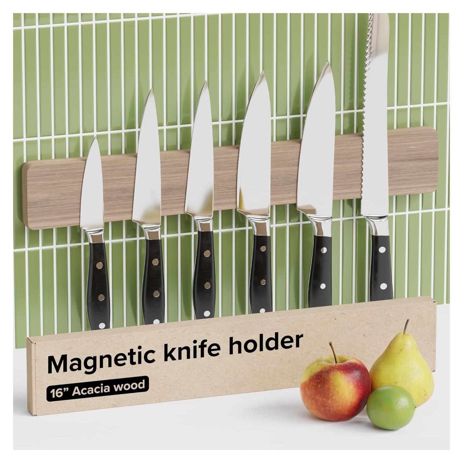 Soporte Magnético para Cuchillos X-bet 40.64 cm Madera Acacia