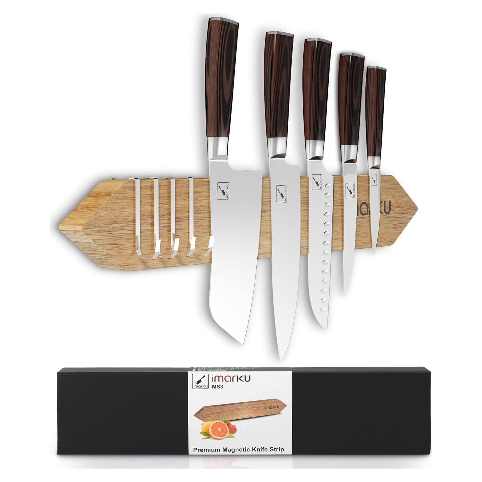 Soporte Magnético para Cuchillos imarku 40.64 cm Acacia Natural