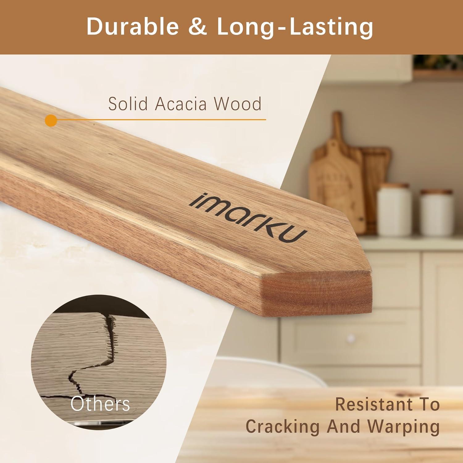 Soporte Magnético para Cuchillos imarku 40.64 cm Acacia Natural