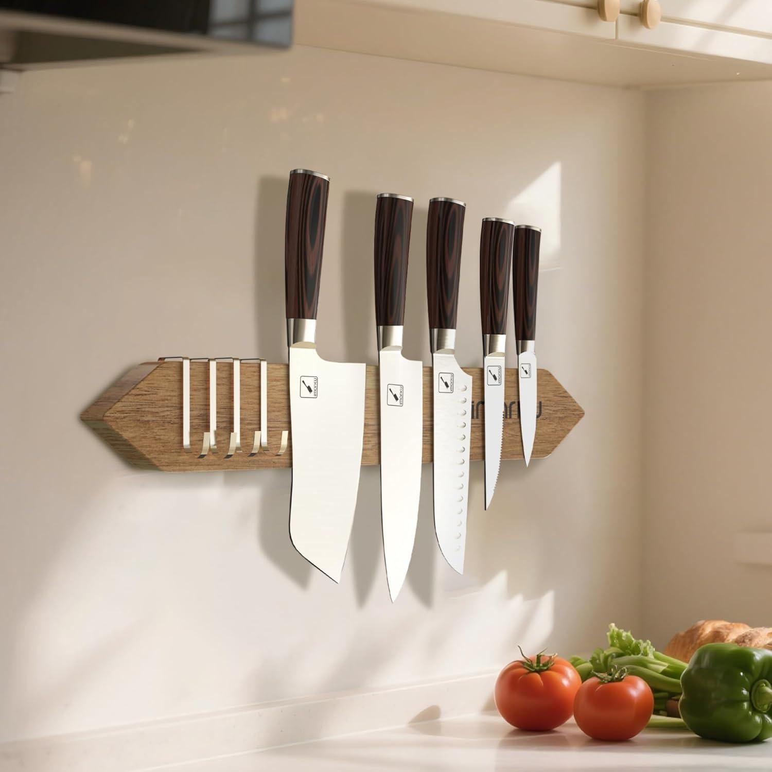 Soporte Magnético para Cuchillos imarku 40.64 cm Acacia Natural