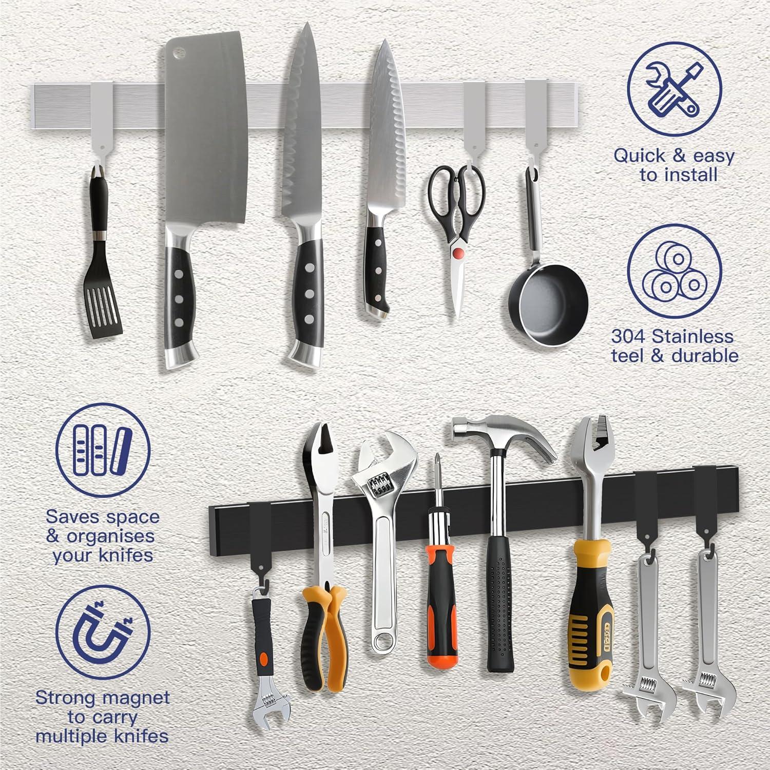 Soporte Magnético para Cuchillos QST EXPRESS 51.9 cm Acero Inoxidable